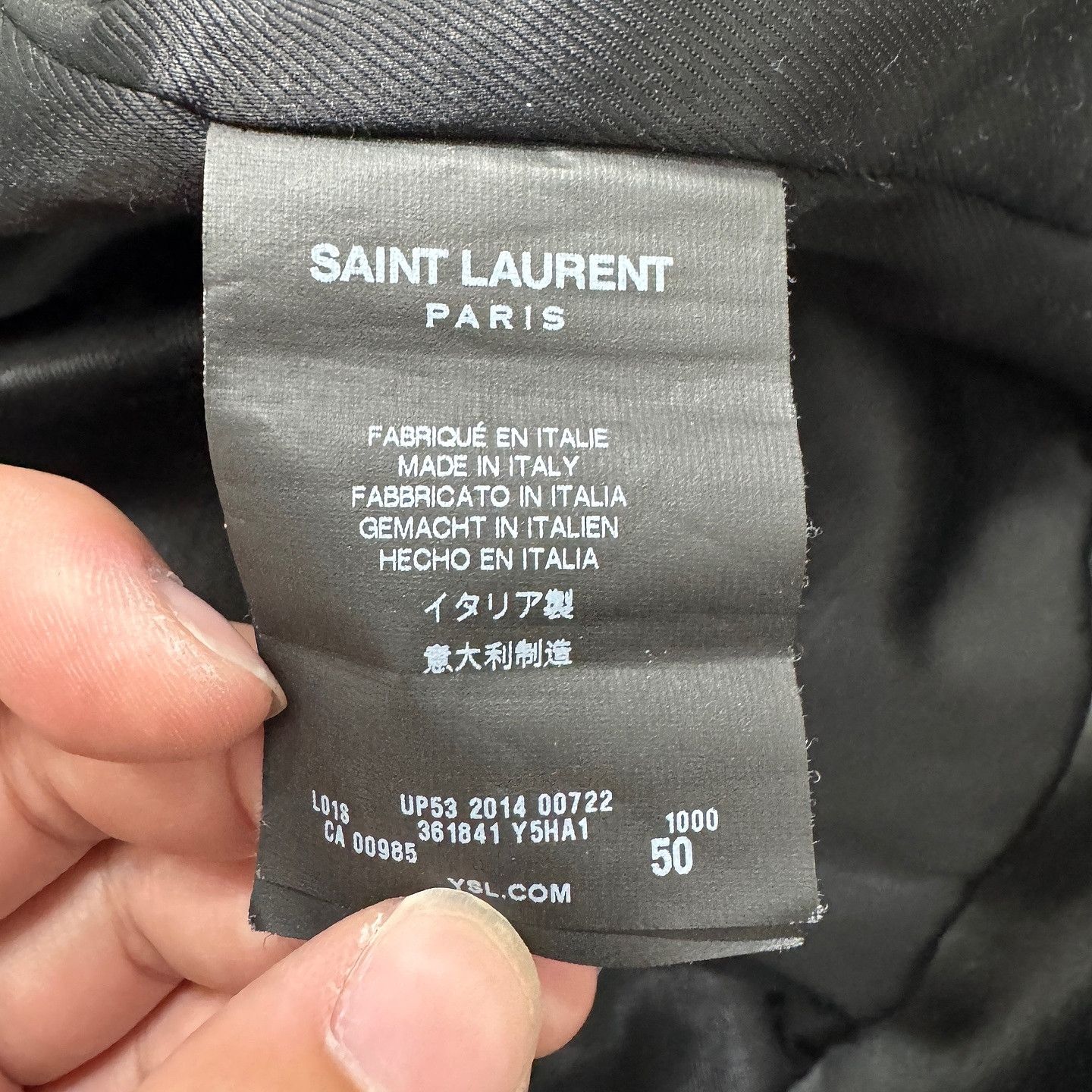 Saint Laurent Paris Saint Laurent Lambskin Leather Jacket Size 50 Size US M / EU 48-50 / 2 - 4 Thumbnail
