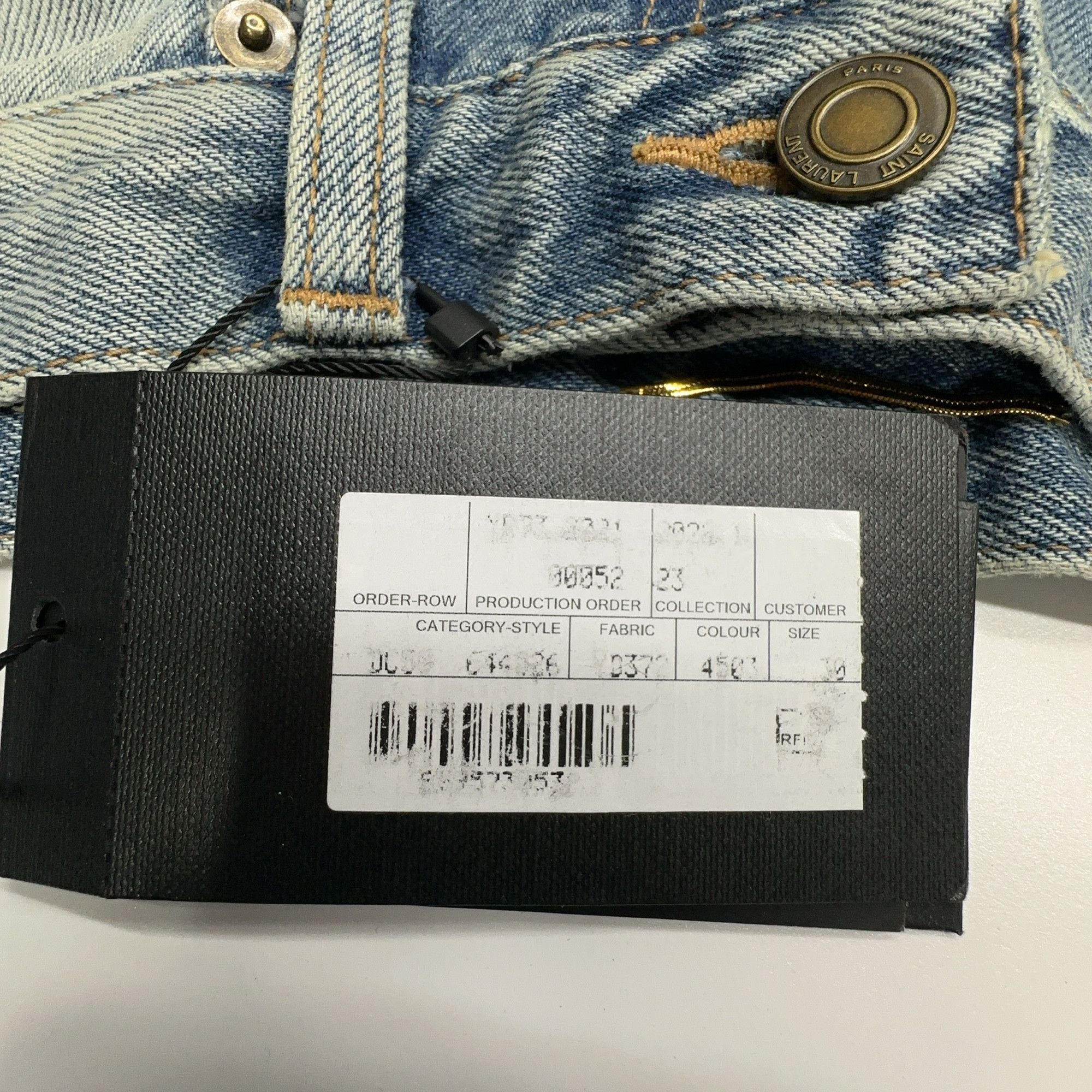 Saint Laurent Paris Saint Laurent Light Wash Denim Jeans Size 30 Size US 30 / EU 46 - 5 Thumbnail