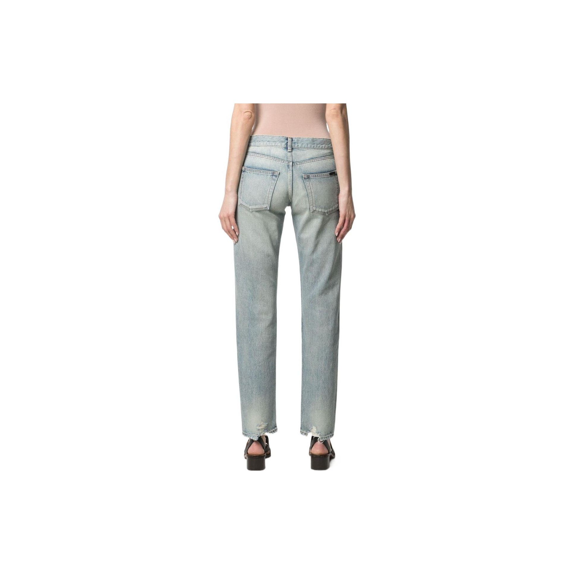 Saint Laurent Paris Saint Laurent Light Wash Denim Jeans Size 30 Size US 30 / EU 46 - 17 Thumbnail
