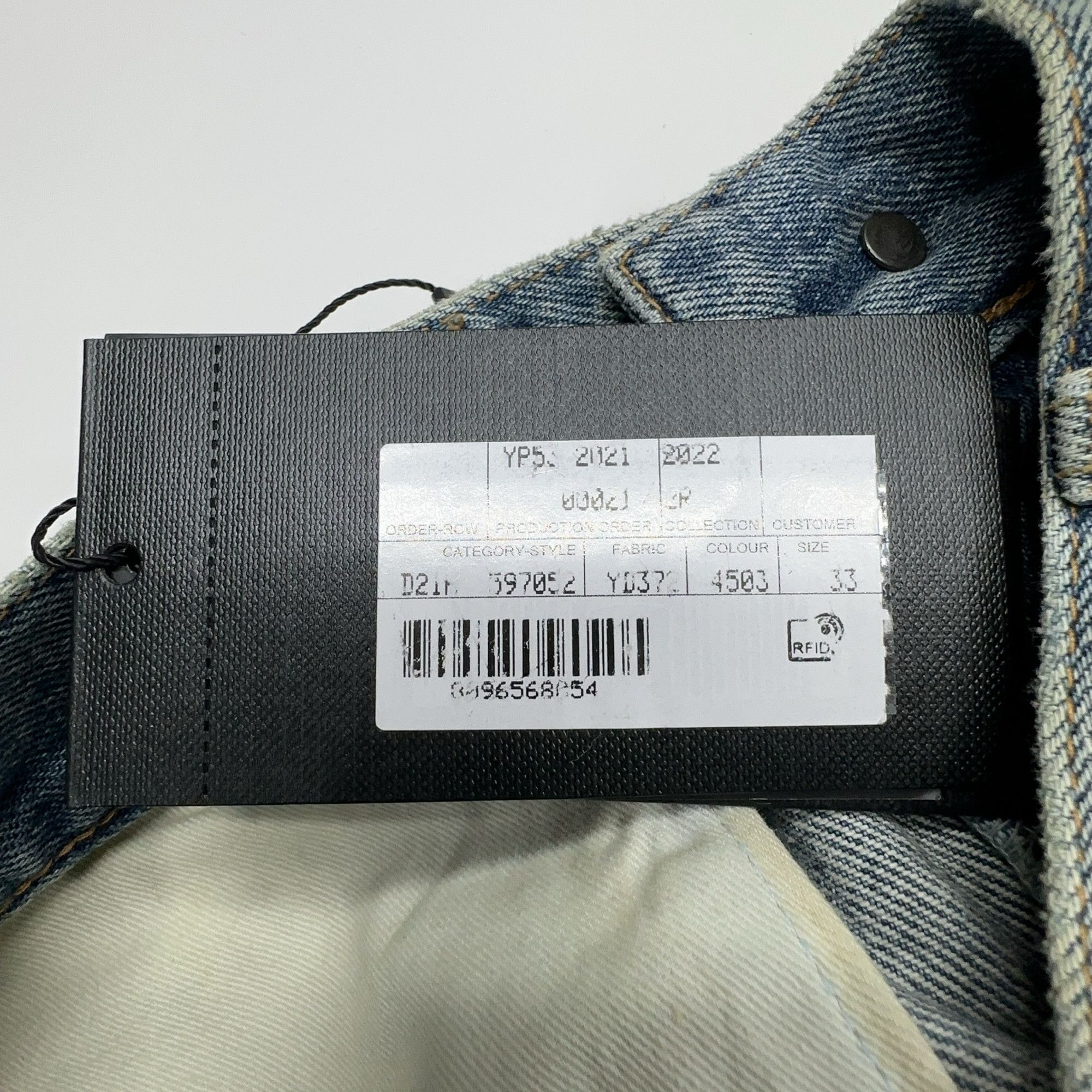 Saint Laurent Paris Saint Laurent Distressed Denim Jeans Size 33 Size US 33 - 4 Thumbnail