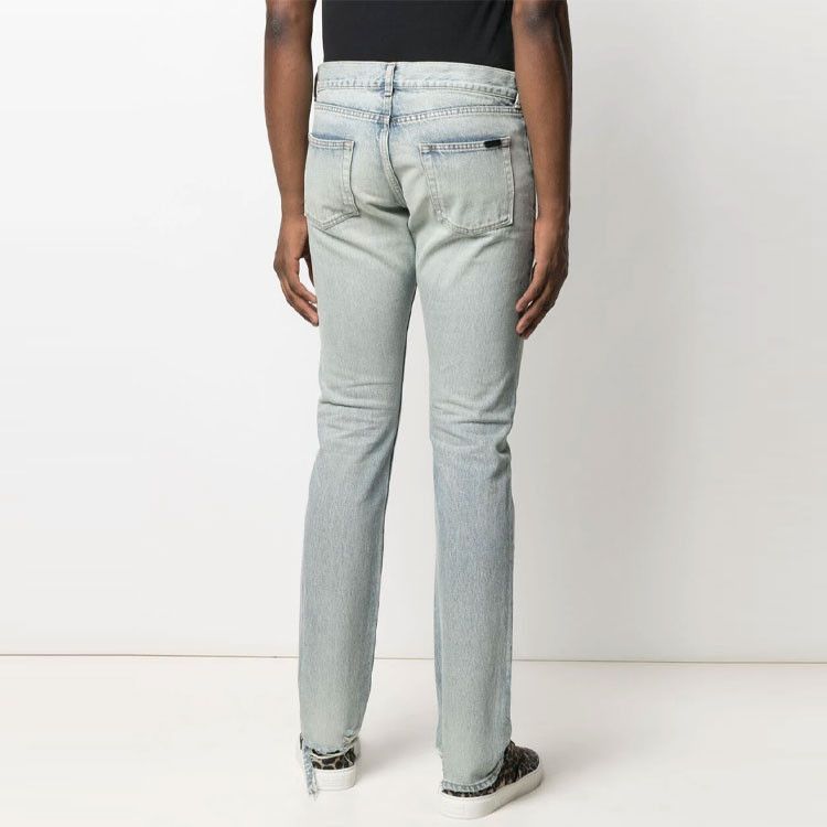 Saint Laurent Paris Saint Laurent Distressed Denim Jeans Size 33 Size US 33 - 16 Thumbnail