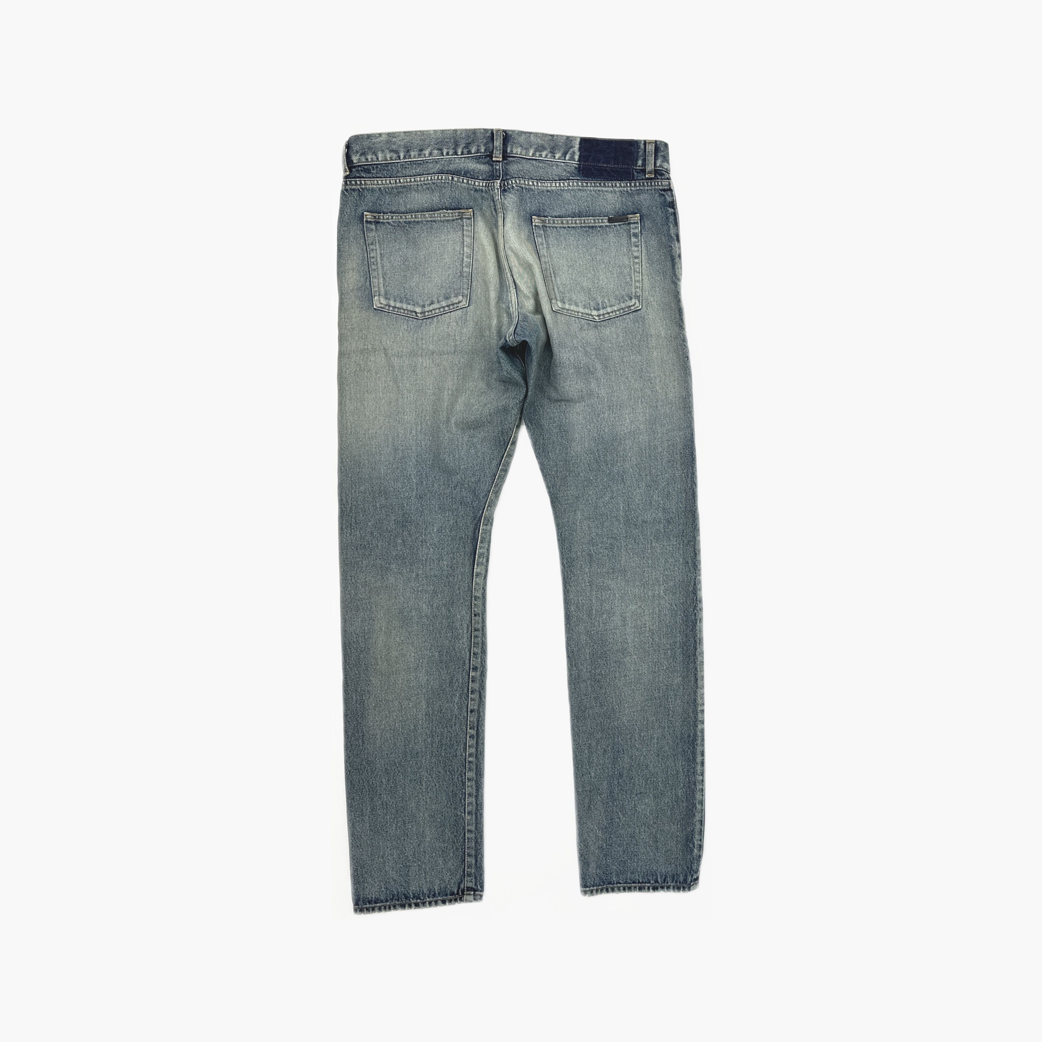 Saint Laurent Paris Saint Laurent Faded Denim Jeans Size 36 Size US 36 / EU 52 - 2 Thumbnail