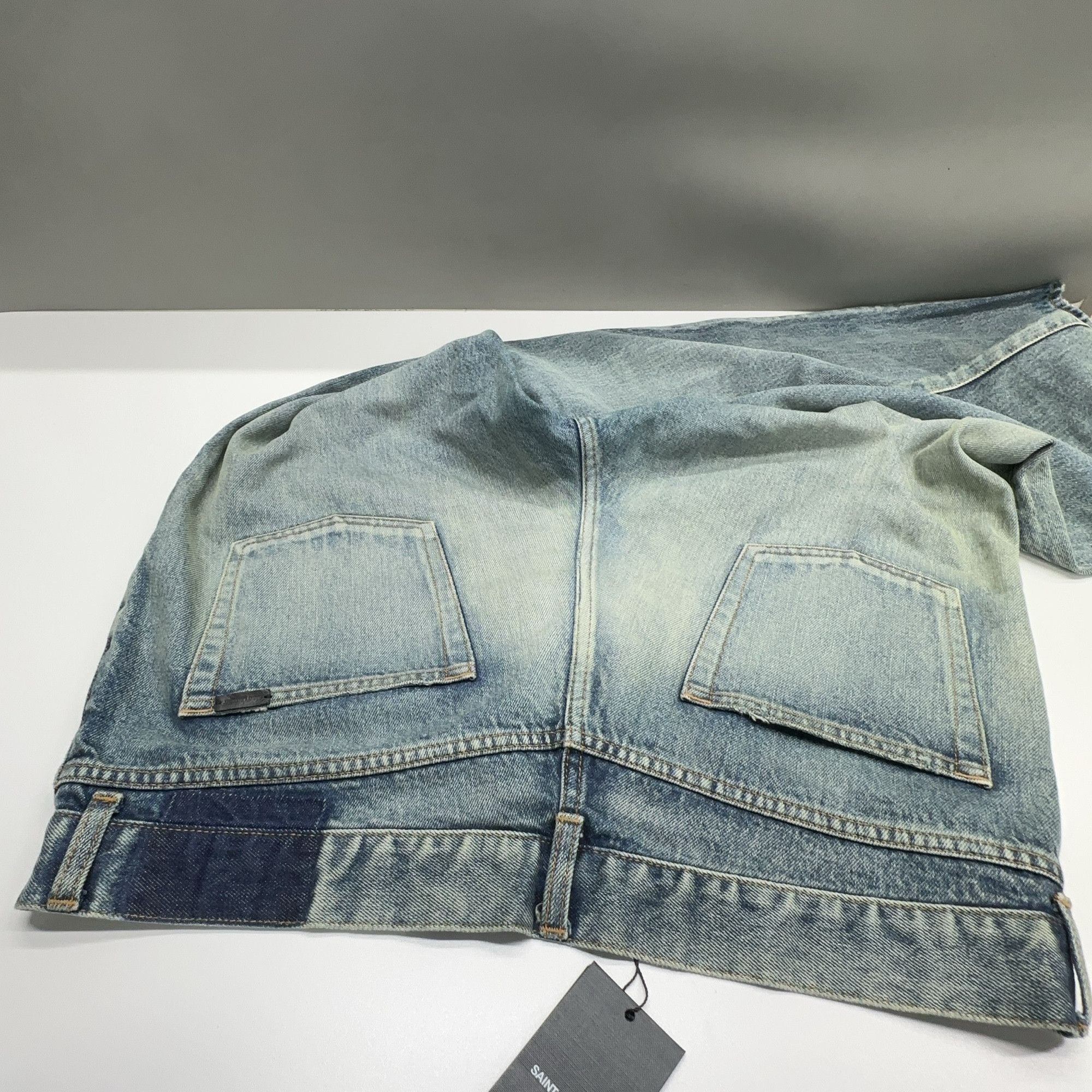 Saint Laurent Paris Saint Laurent Faded Denim Jeans Size 36 Size US 36 / EU 52 - 12 Thumbnail