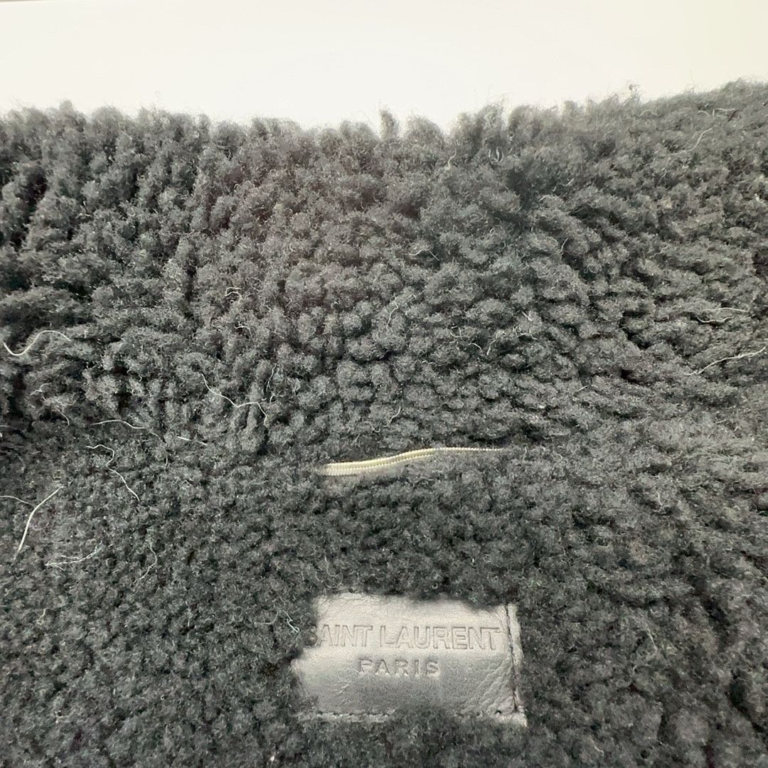 Saint Laurent Paris Saint Laurent Fur Collar Denim Jacket Size L Size US L / EU 52-54 / 3 - 3 Thumbnail