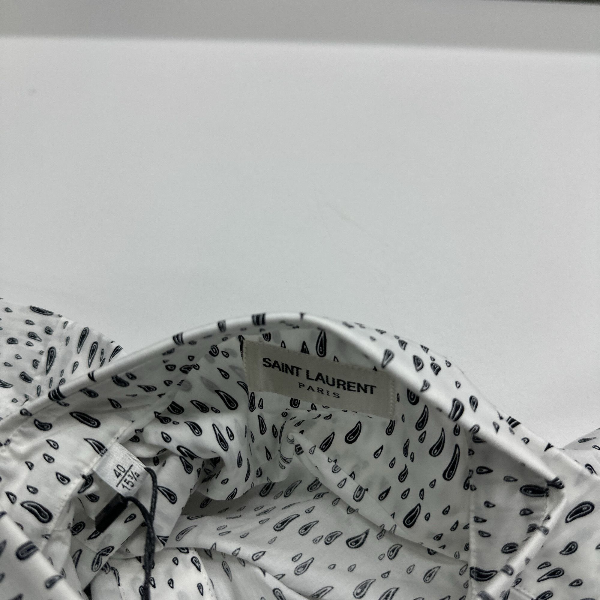 Saint Laurent Paris Saint Laurent Print Button Up Shirt Size M Size US XXS / EU 40 - 3 Thumbnail