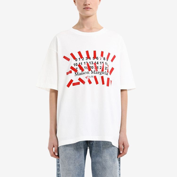 Maison Margiela Maison Margiela Tape Print T-Shirt Size 38 Size XS / US 0-2 / IT 36-38 - 5 Thumbnail