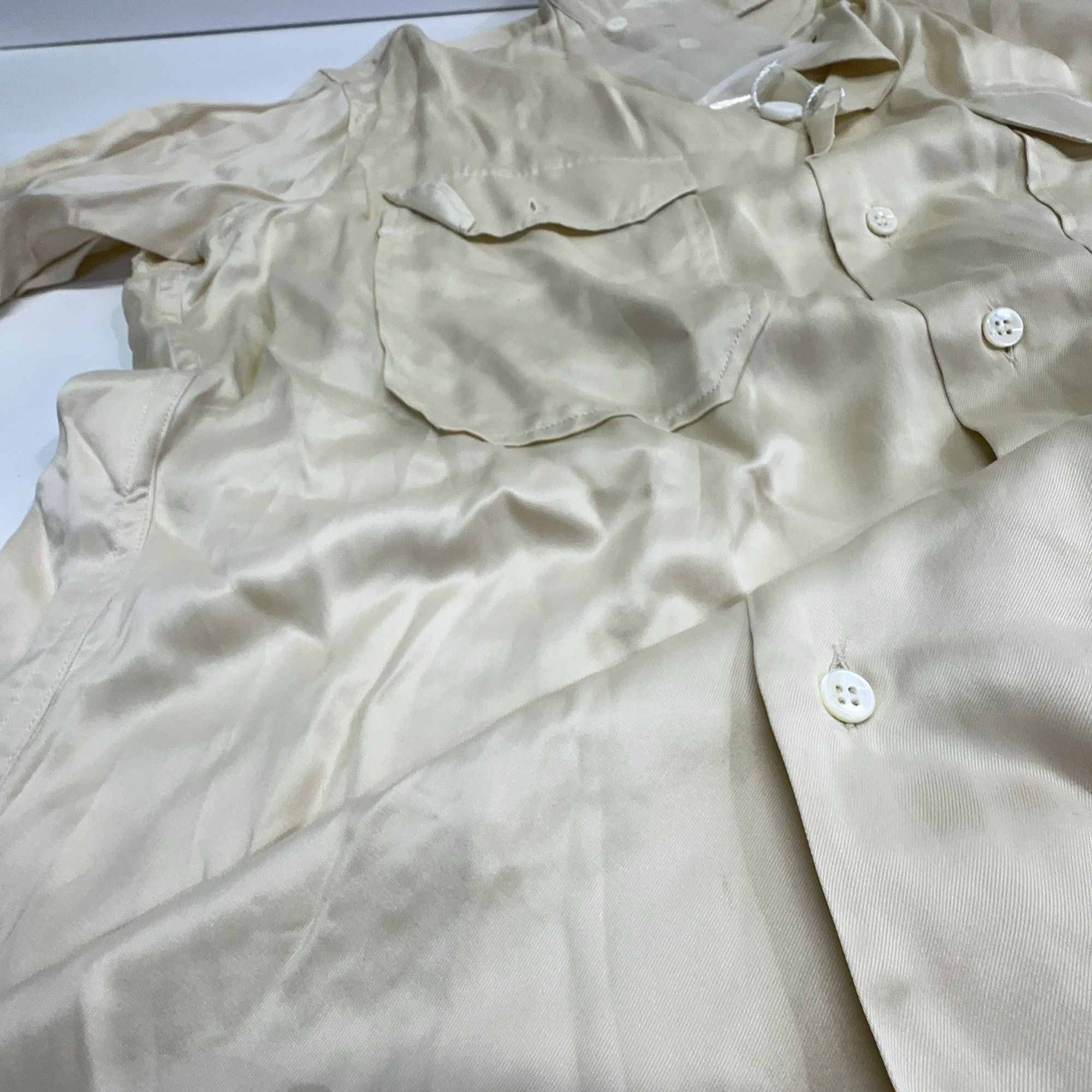 Maison Margiela Maison Margiela Beige Button Up Shirt Size 38 Size XS / US 0-2 / IT 36-38 - 12 Thumbnail