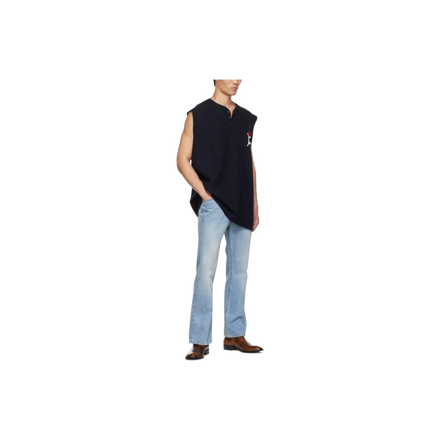 Maison Margiela Maison Margiela Flower Patch Sleeveless Sweater Size S Size US S / EU 44-46 / 1 - 7 Thumbnail