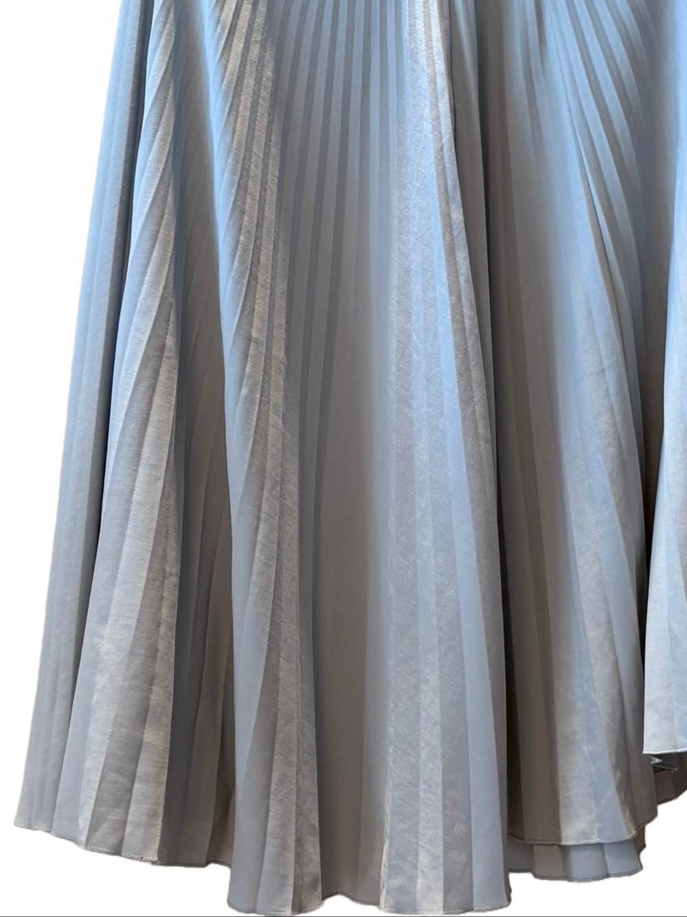 Maison Margiela Maison Margiela Silver Pleated Midi Skirt Size IT 42 Size 28" / US 6 / IT 42 - 8 Thumbnail