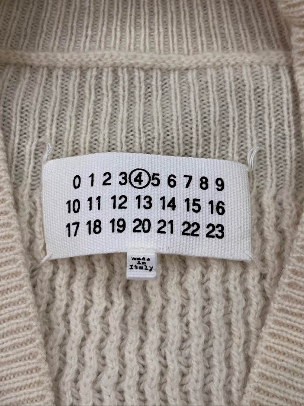 Maison Margiela Maison Margiela White Knit Cardigan Size S Size S / US 4 / IT 40 - 3 Thumbnail