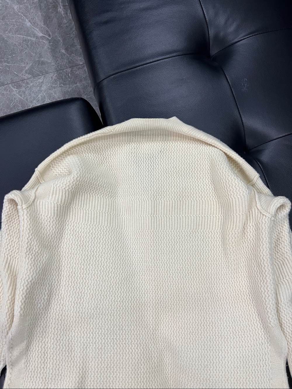 Maison Margiela Maison Margiela White Knit Cardigan Size S Size S / US 4 / IT 40 - 13 Thumbnail