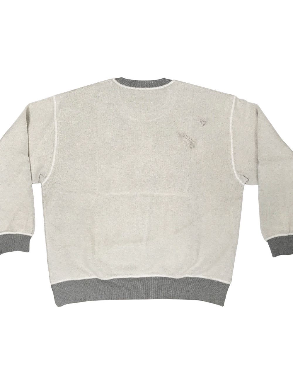MM6 MM6 Maison Margiela Distressed Logo Sweatshirt Size M Size M / US 6-8 / IT 42-44 - 2 Thumbnail