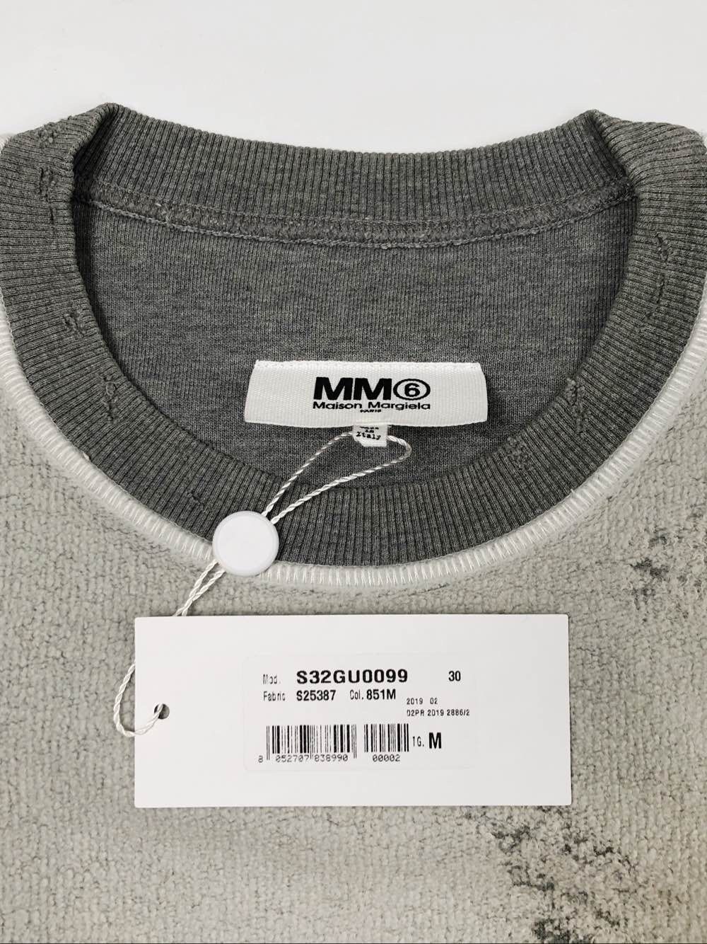 MM6 MM6 Maison Margiela Distressed Logo Sweatshirt Size M Size M / US 6-8 / IT 42-44 - 5 Thumbnail