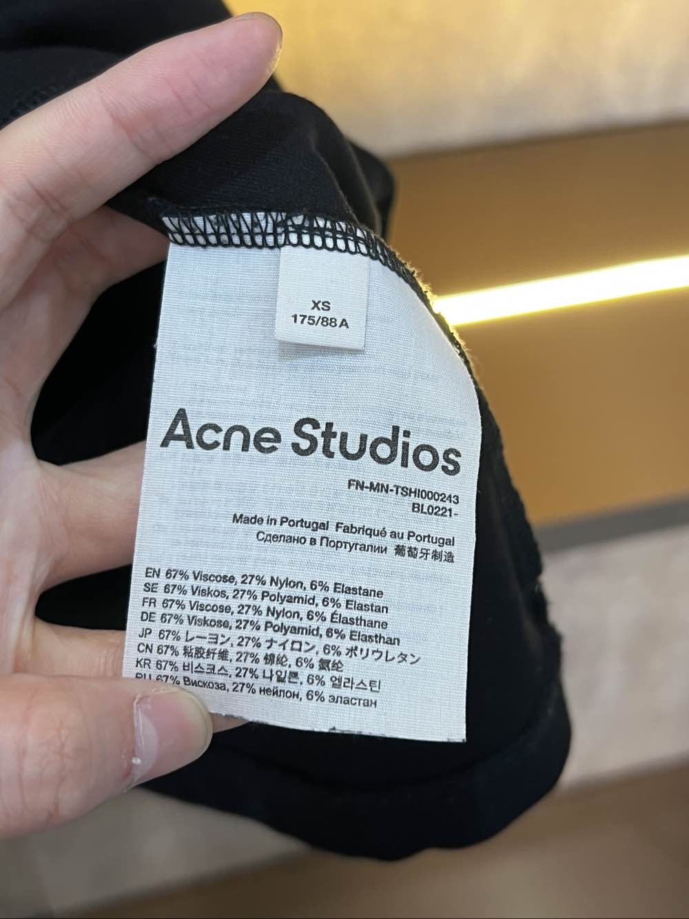 Acne Studios Acne Studios Logo Collar T-Shirt Size XS Size US XS / EU 42 / 0 - 4 Thumbnail
