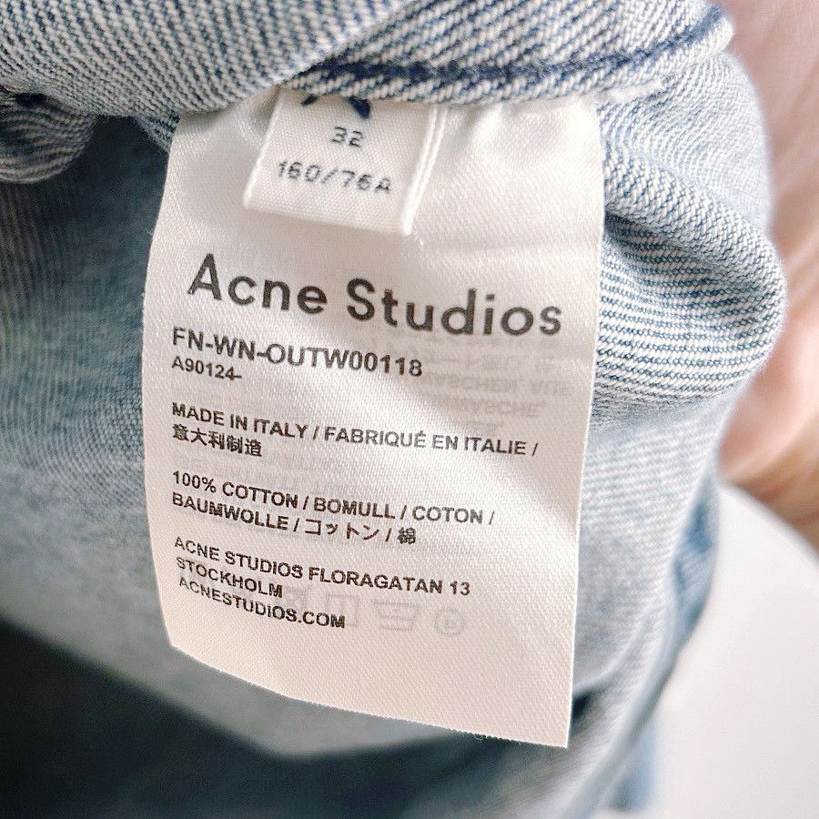 Acne Studios Acne Studios Frayed Denim Jacket Size 32 Size XXS / US 00 / IT 34 - 4 Thumbnail