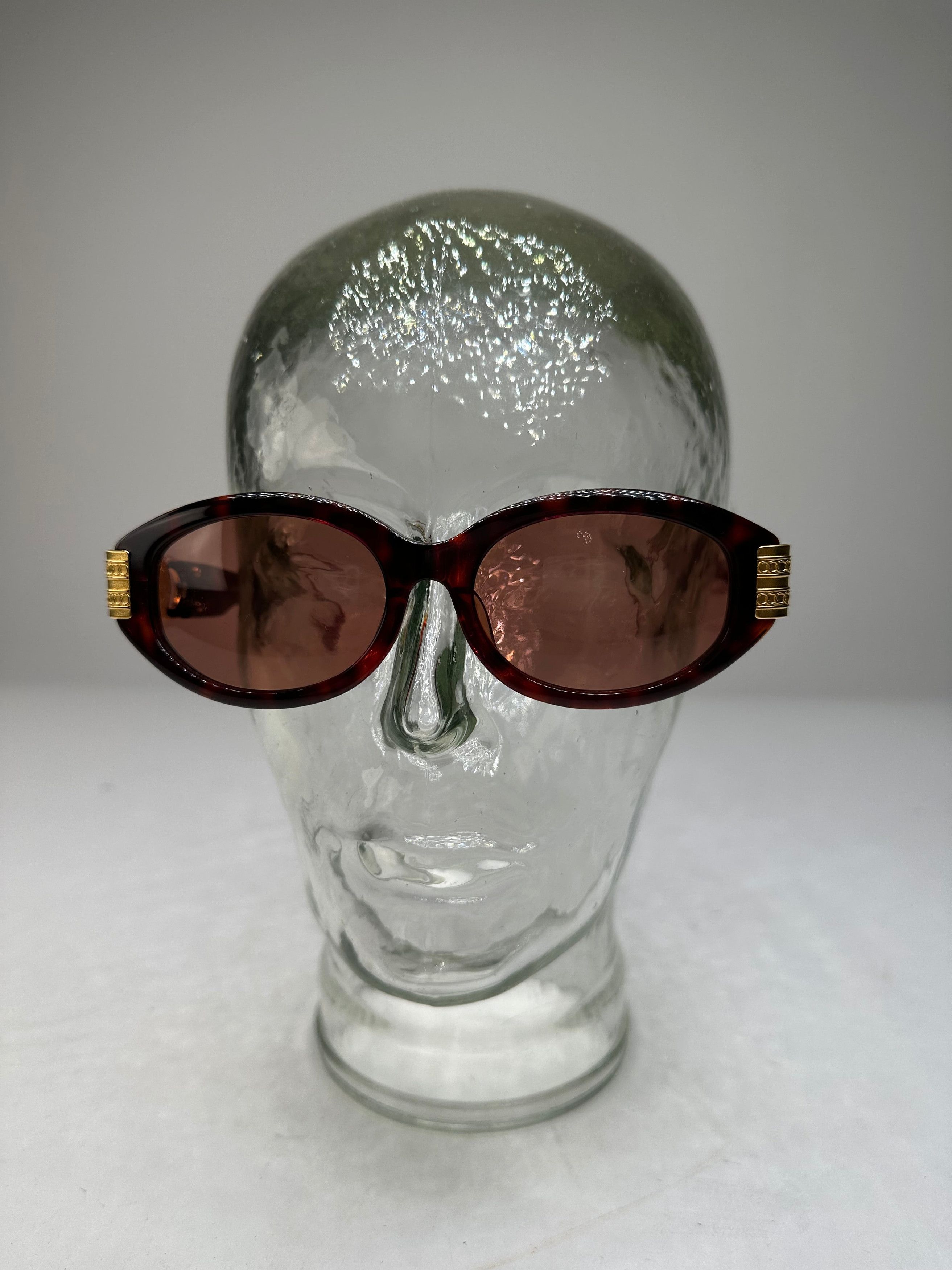 Celine Vintage Acetate Sunglasses Dark Tortoiseshell Gold Size ONE SIZE - 3 Thumbnail