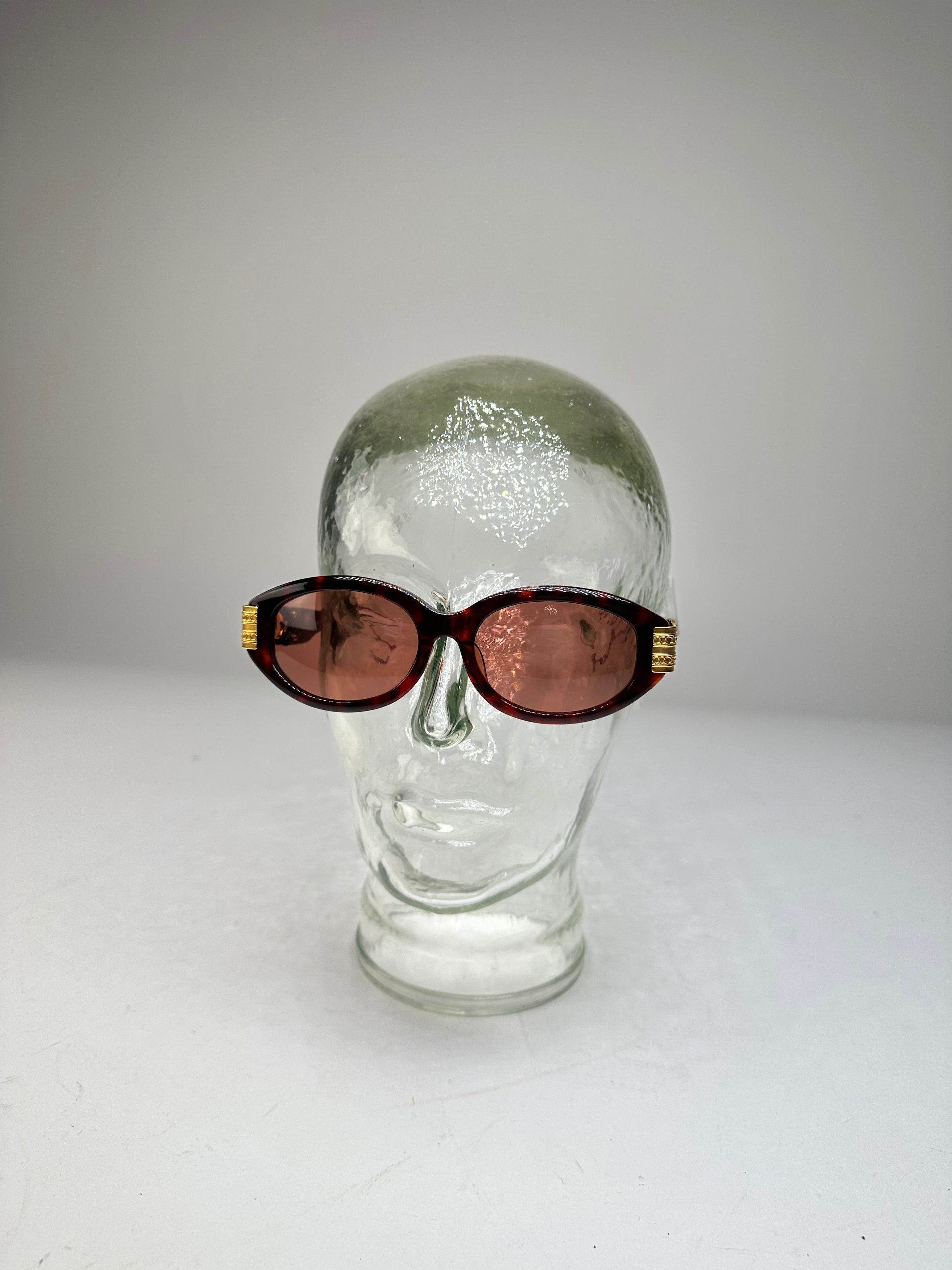 Celine Vintage Acetate Sunglasses Dark Tortoiseshell Gold Size ONE SIZE - 10 Thumbnail