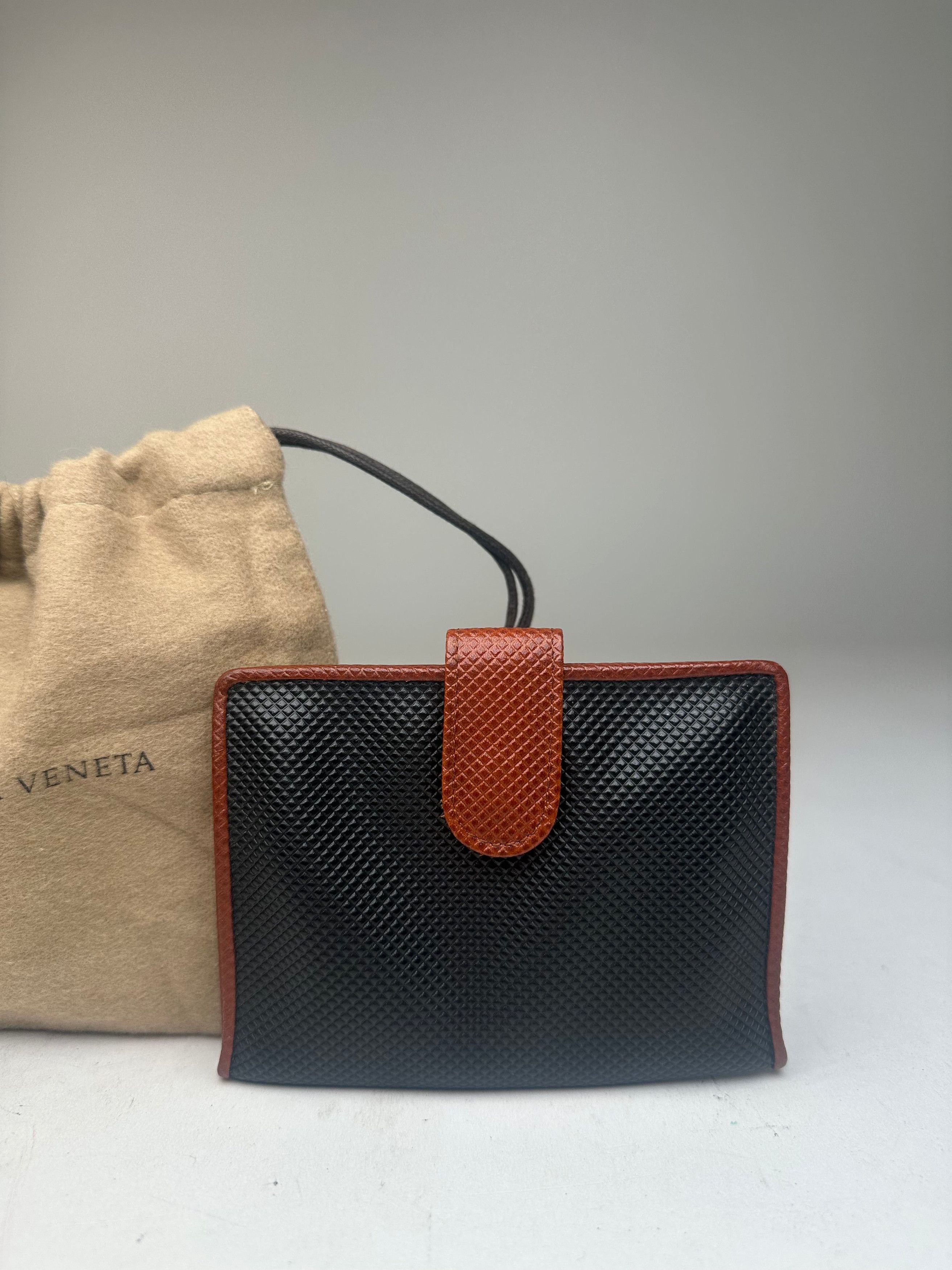 Bottega Veneta Vintage Textured Card Holder Black Size ONE SIZE - 7 Thumbnail