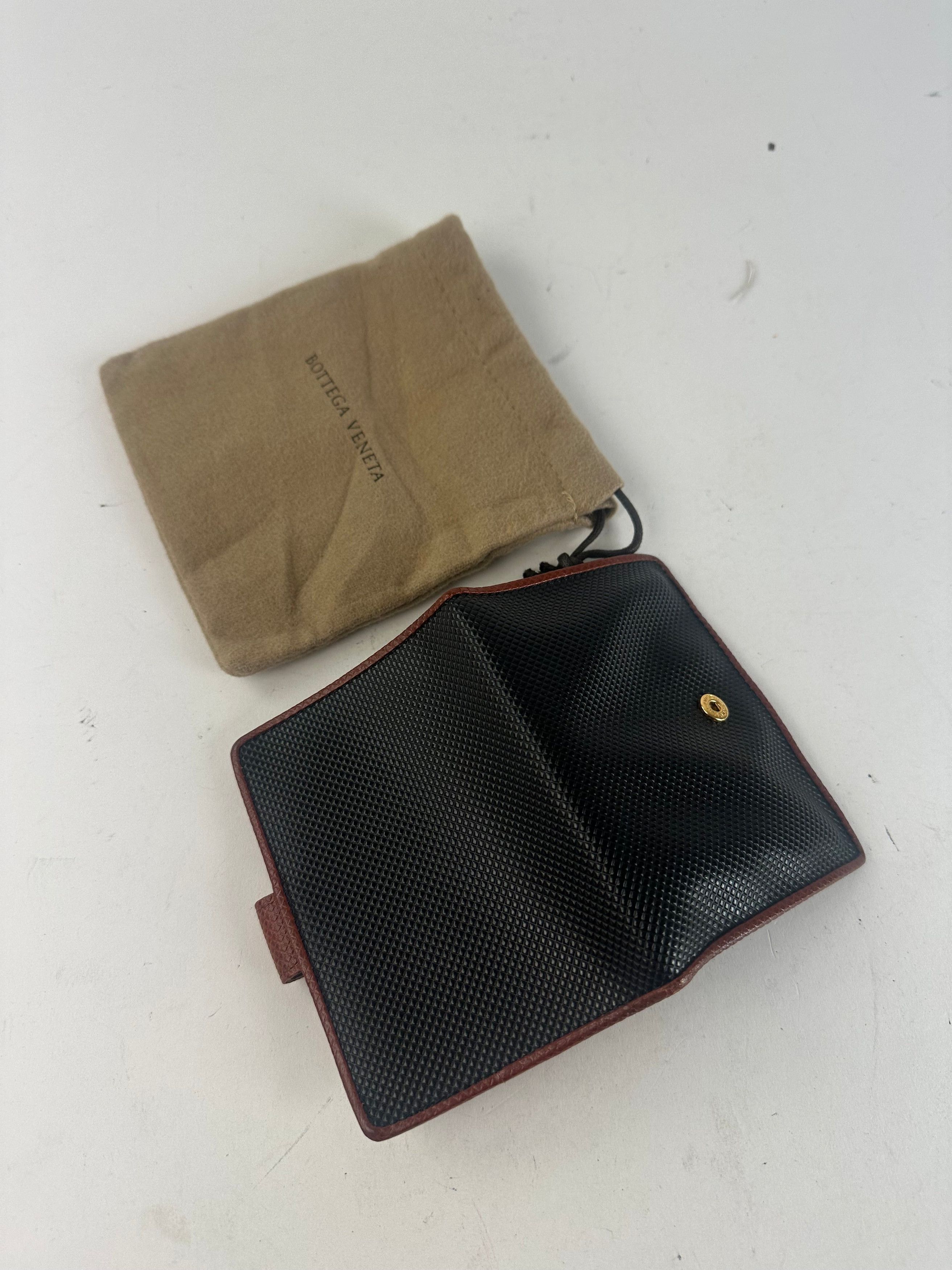 Bottega Veneta Vintage Textured Card Holder Black Size ONE SIZE - 6 Thumbnail