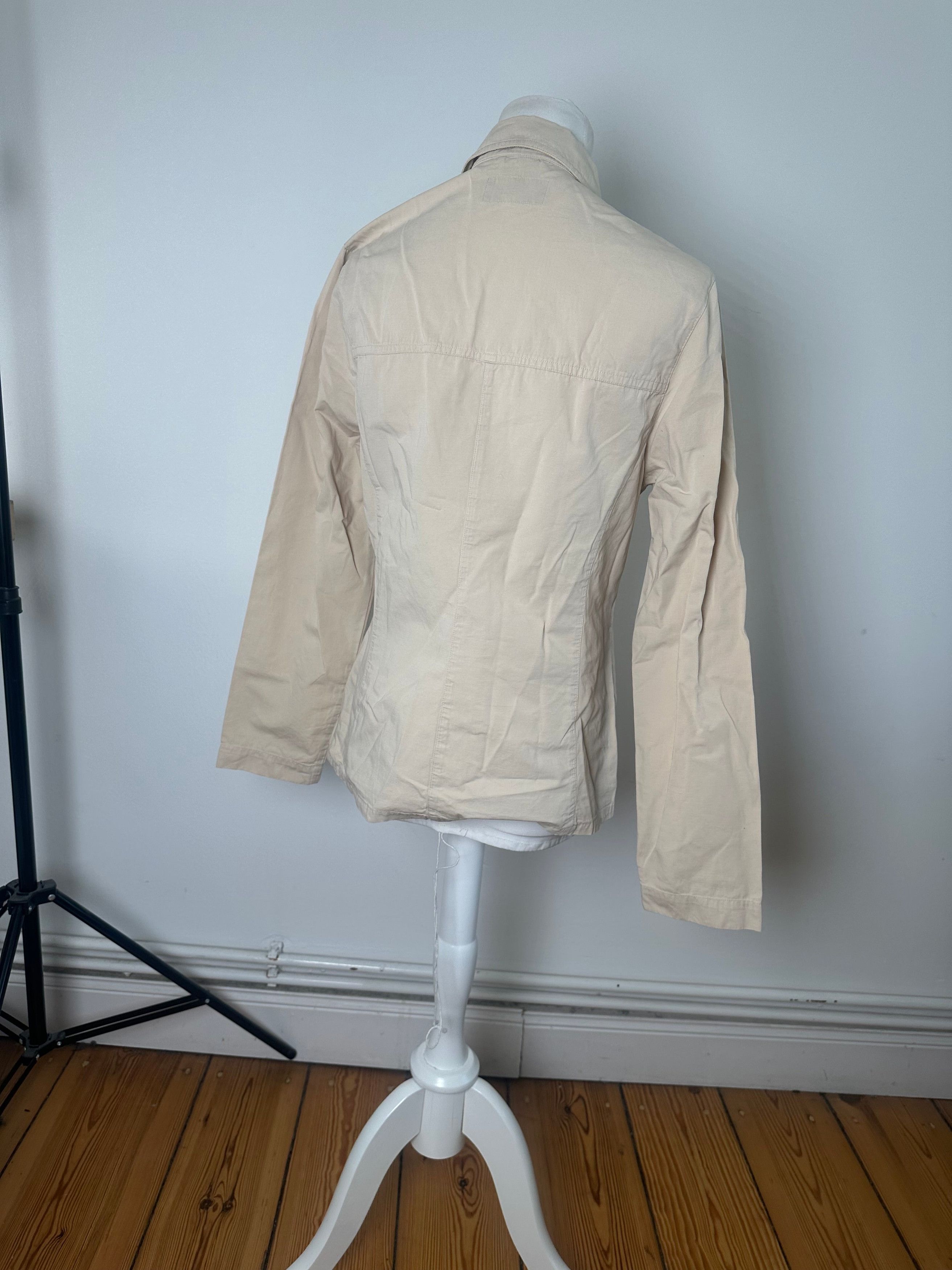 Aigner Vintage Cotton Jacket Beige Size M / US 6-8 / IT 42-44 - 3 Thumbnail