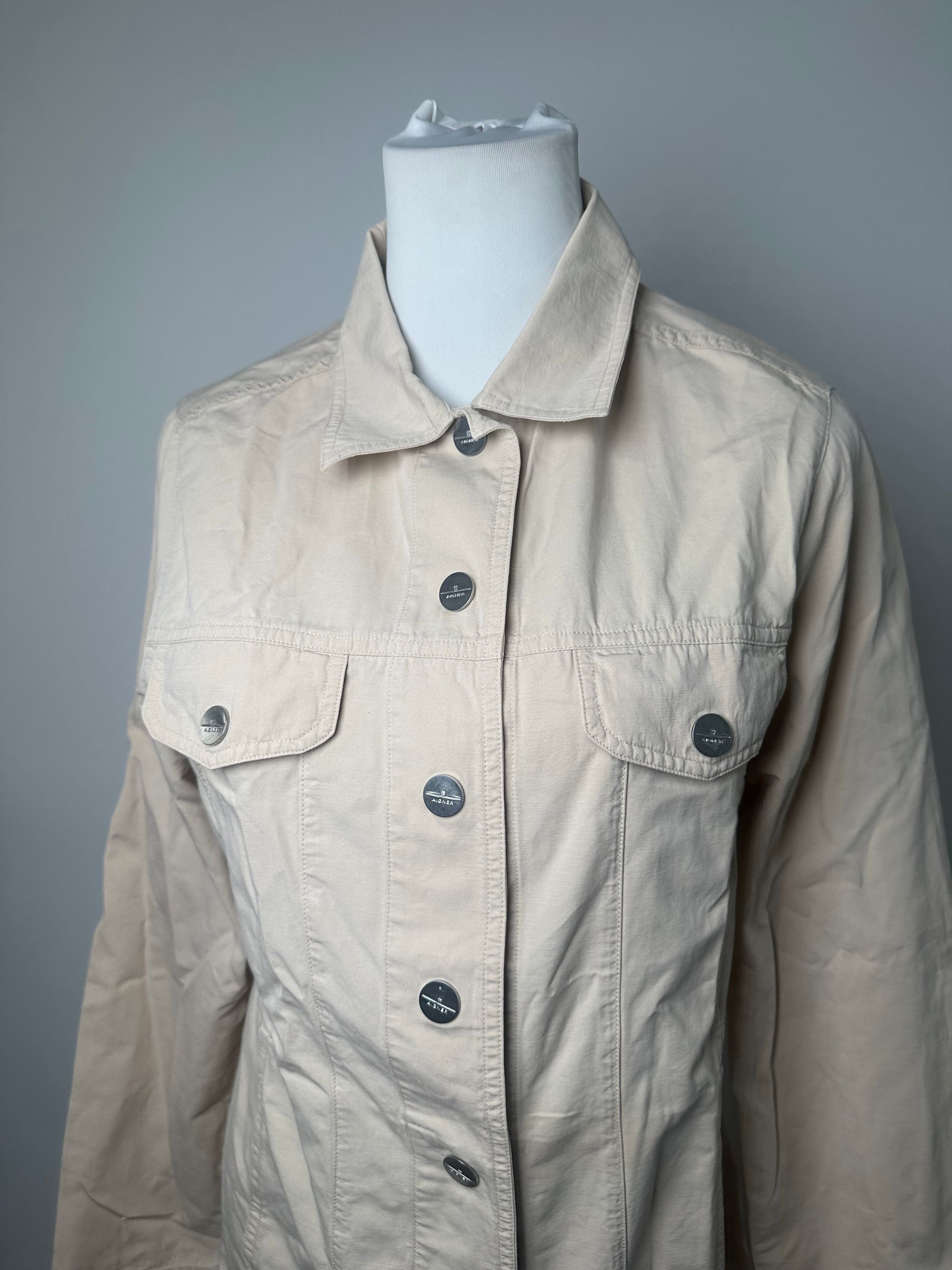 Aigner Vintage Cotton Jacket Beige Size M / US 6-8 / IT 42-44 - 11 Thumbnail