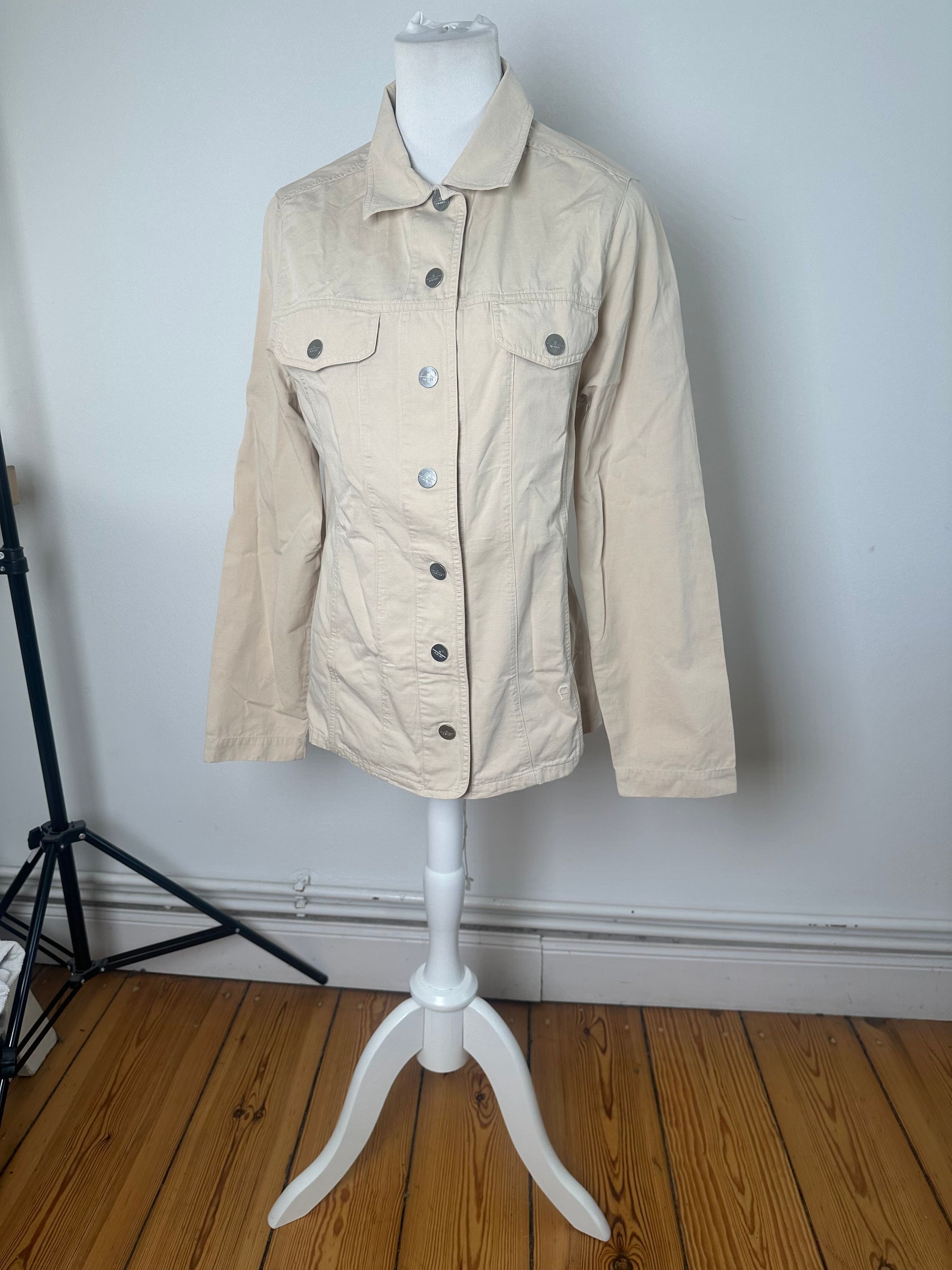 Aigner Vintage Cotton Jacket Beige Size M / US 6-8 / IT 42-44 - 10 Thumbnail