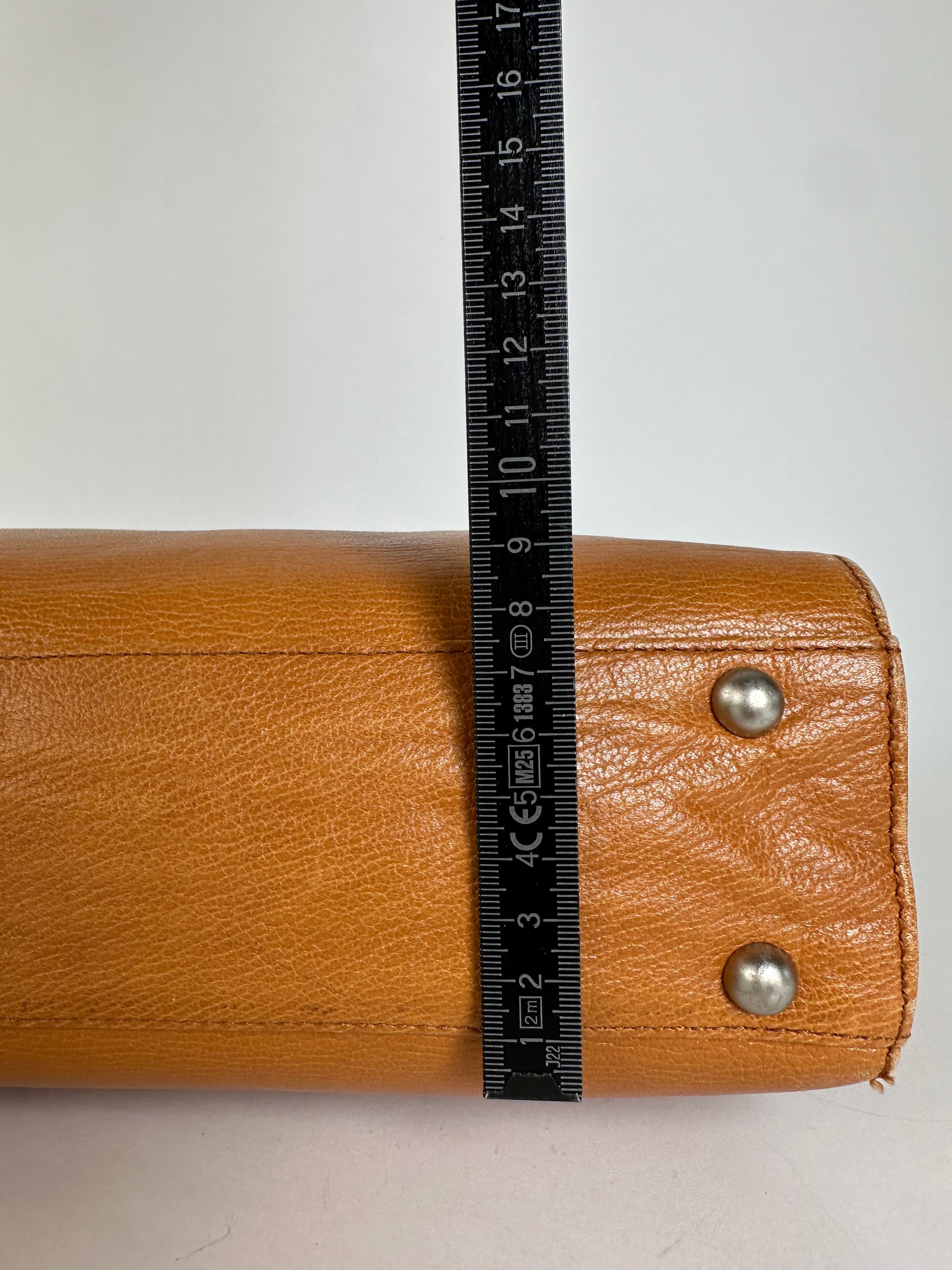 Courreges Tan Leather Tote Bag with Silver-tone Hardware Size ONE SIZE - 10 Thumbnail