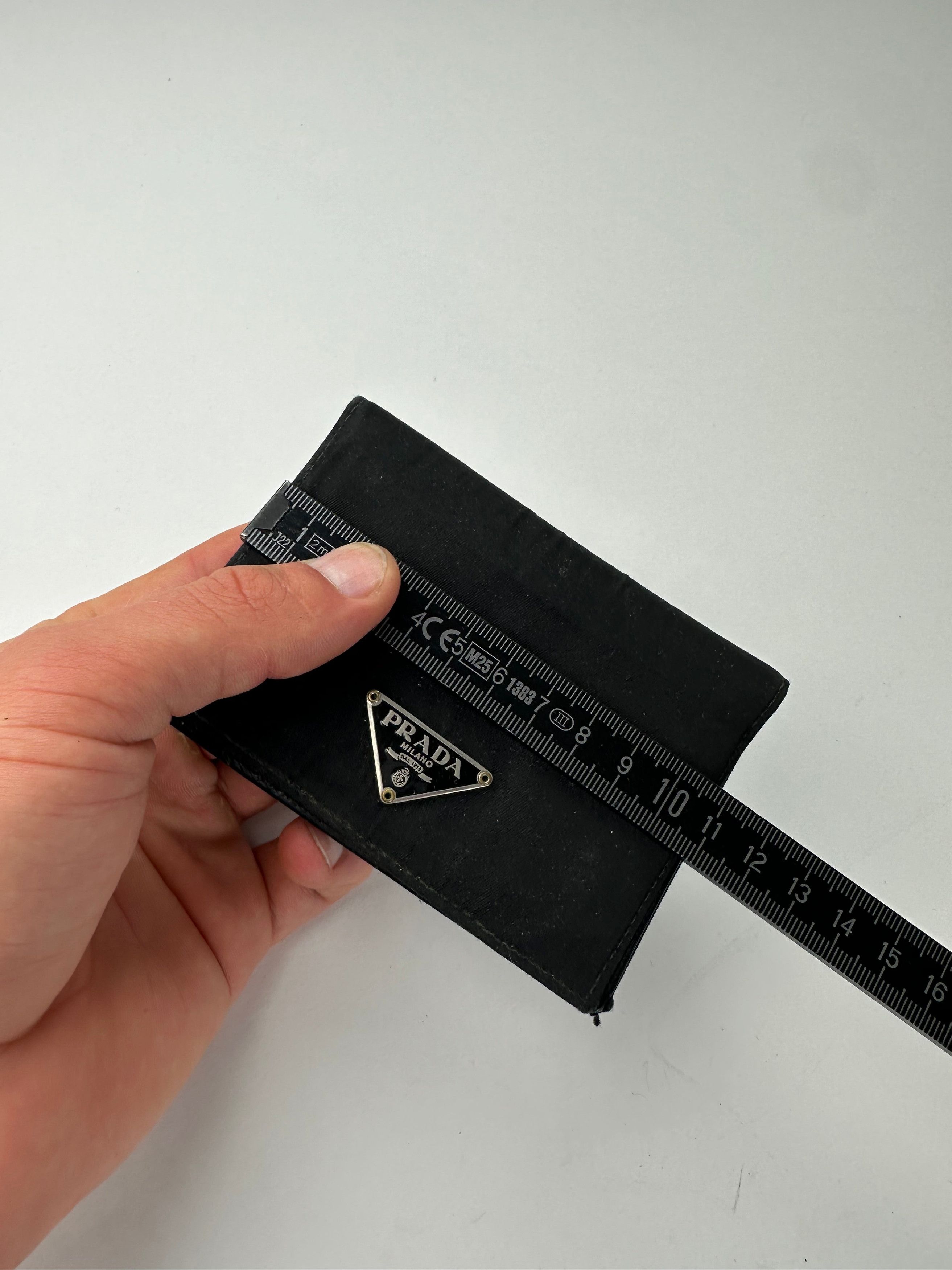 Prada Vintage Nylon Wallet Black Silver Size ONE SIZE - 9 Thumbnail