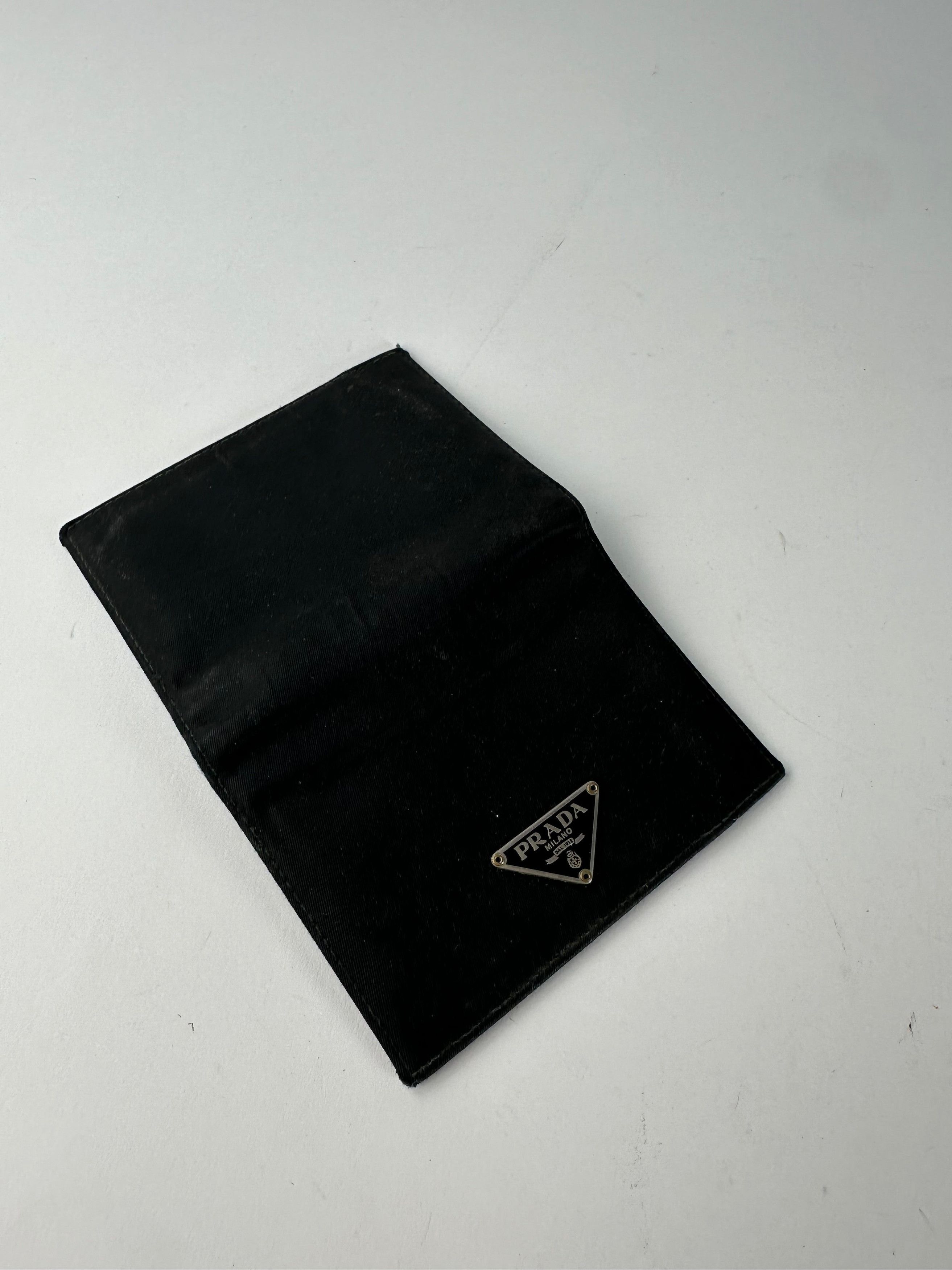 Prada Vintage Nylon Wallet Black Silver Size ONE SIZE - 8 Thumbnail