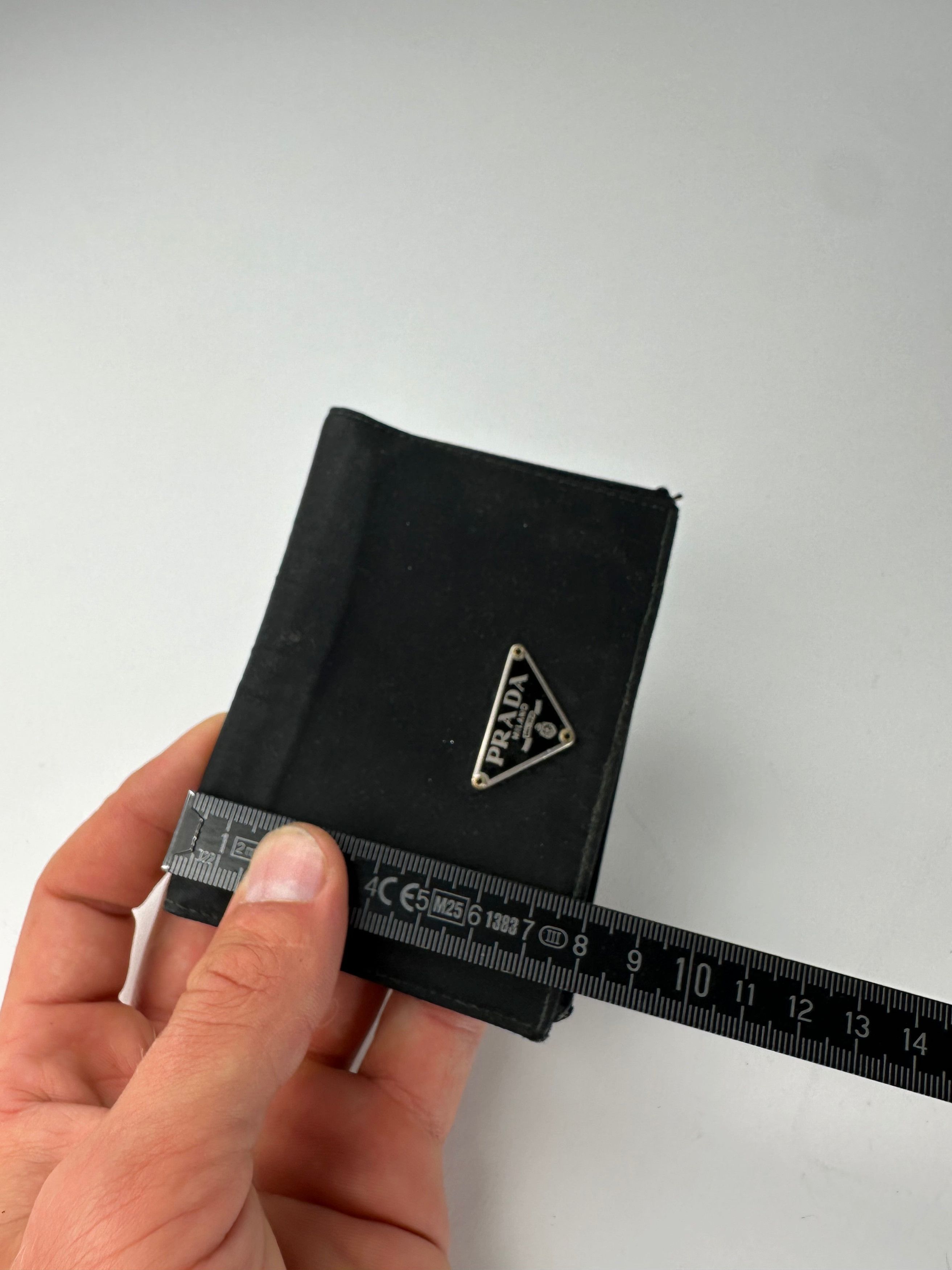 Prada Vintage Nylon Wallet Black Silver Size ONE SIZE - 10 Thumbnail