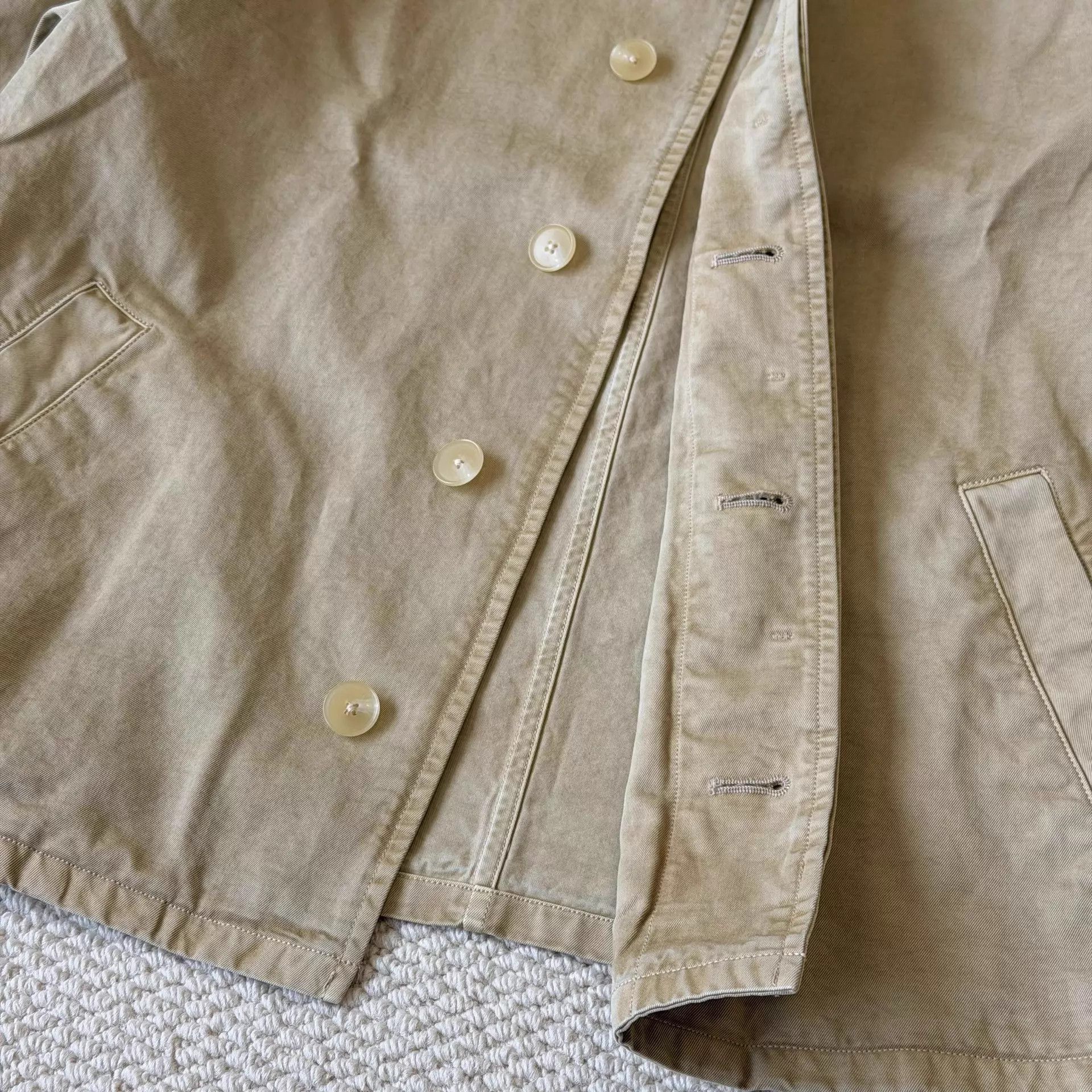 Auralee Lightweight Chino Blouson in Beige Size US XXL / EU 58 / 5 - 4 Thumbnail