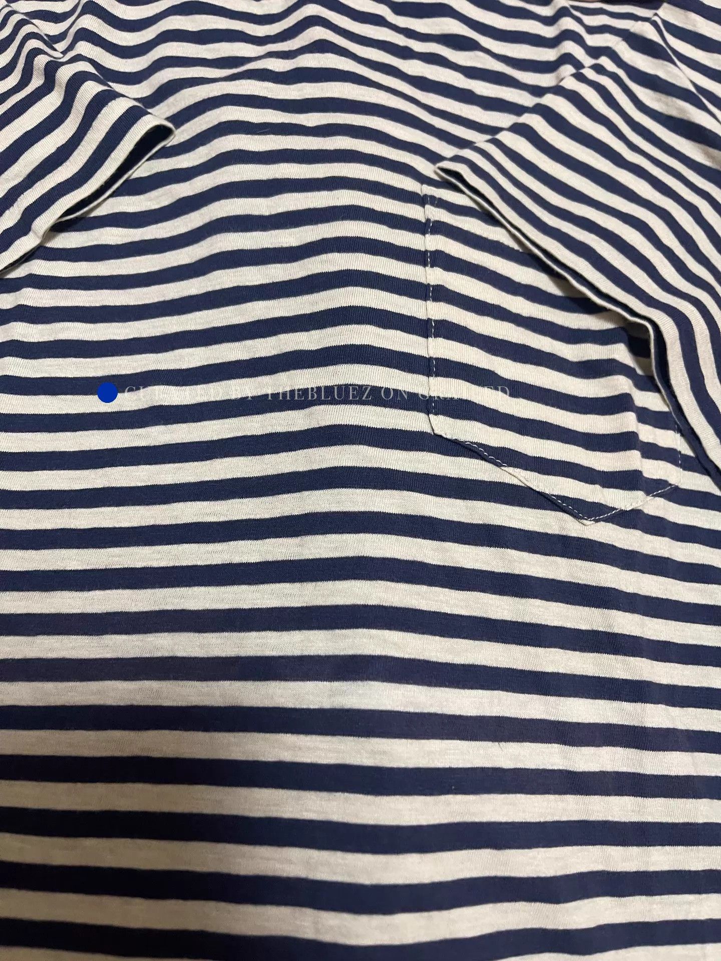 RRL Ralph Lauren Striped Indigo Tee in Multi Color Size US M / EU 48-50 / 2 - 5 Thumbnail