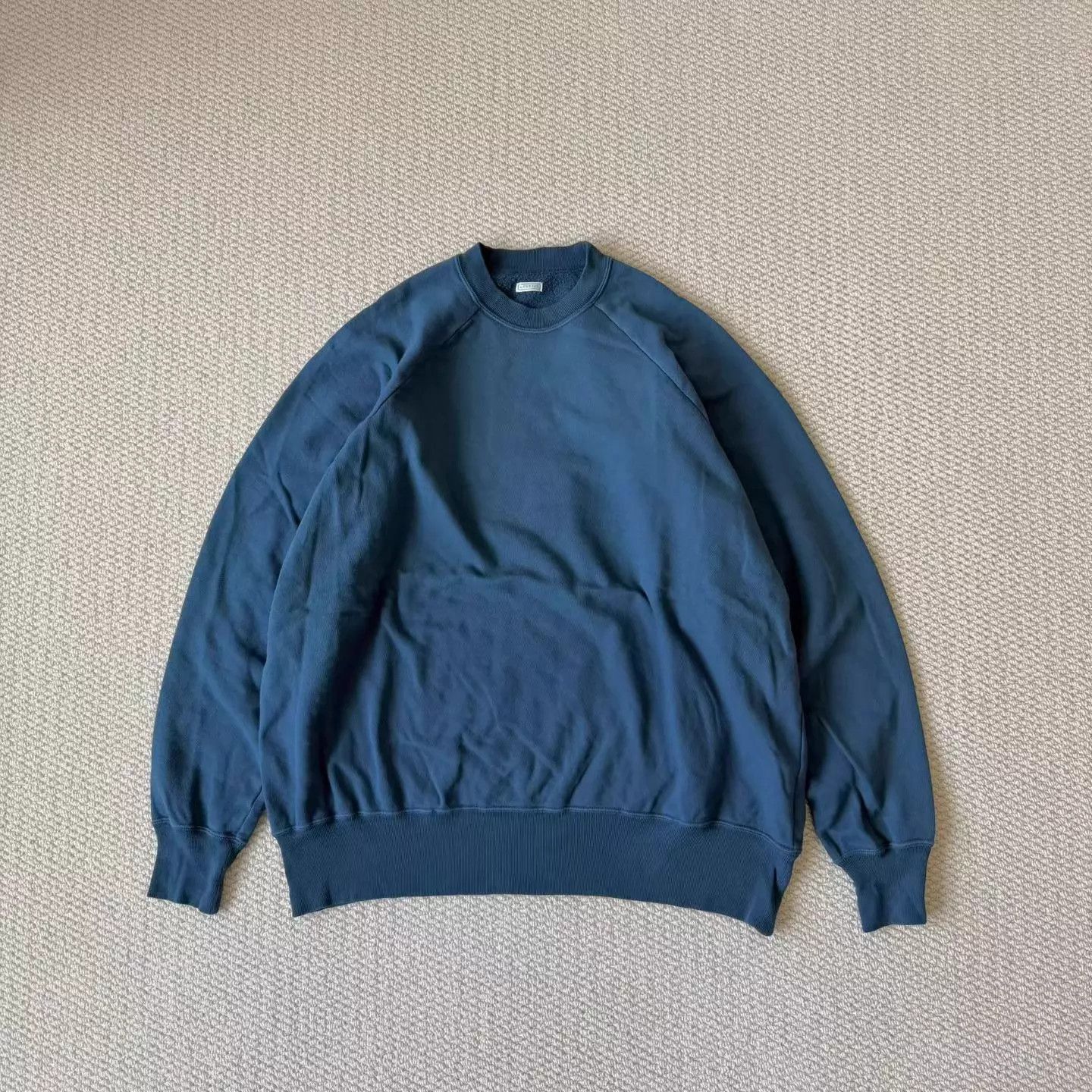 A.PRESSE Vintage Light Blue Distressed Sweatshirt Size US L / EU 52-54 / 3 - 2 Thumbnail
