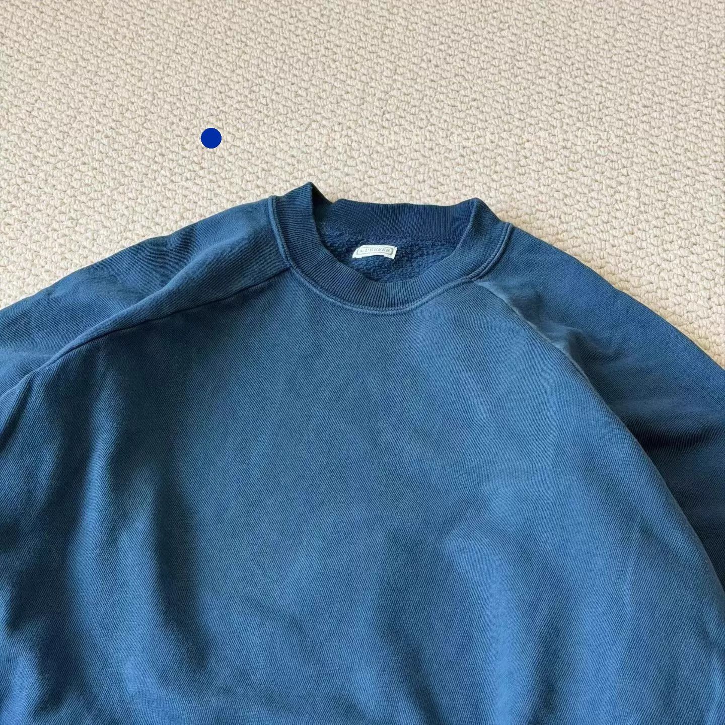 A.PRESSE Vintage Light Blue Distressed Sweatshirt Size US L / EU 52-54 / 3 - 3 Thumbnail