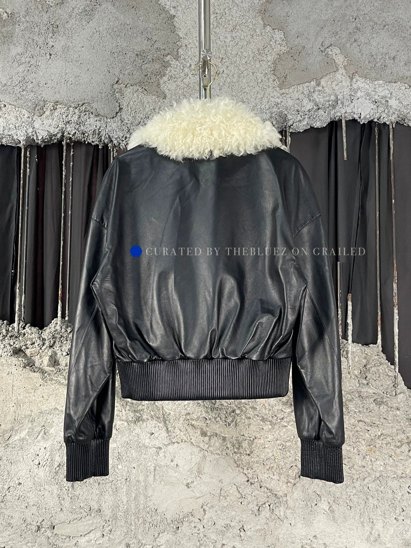 Porter Black Shearling Leather Jacket in XS Size US XS / EU 42 / 0 - 2 Thumbnail