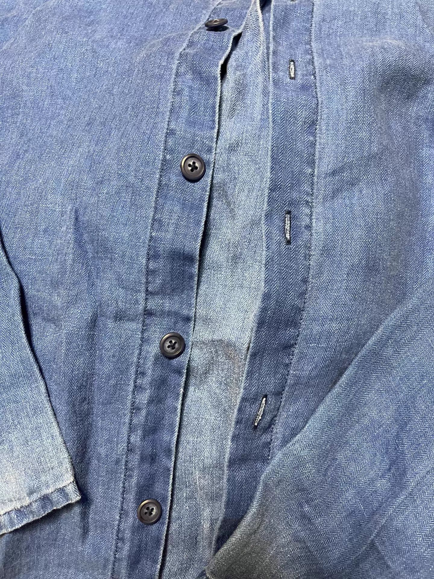 Porter Classic Indigo Linen Button-Up Shirt Size US M / EU 48-50 / 2 - 4 Thumbnail