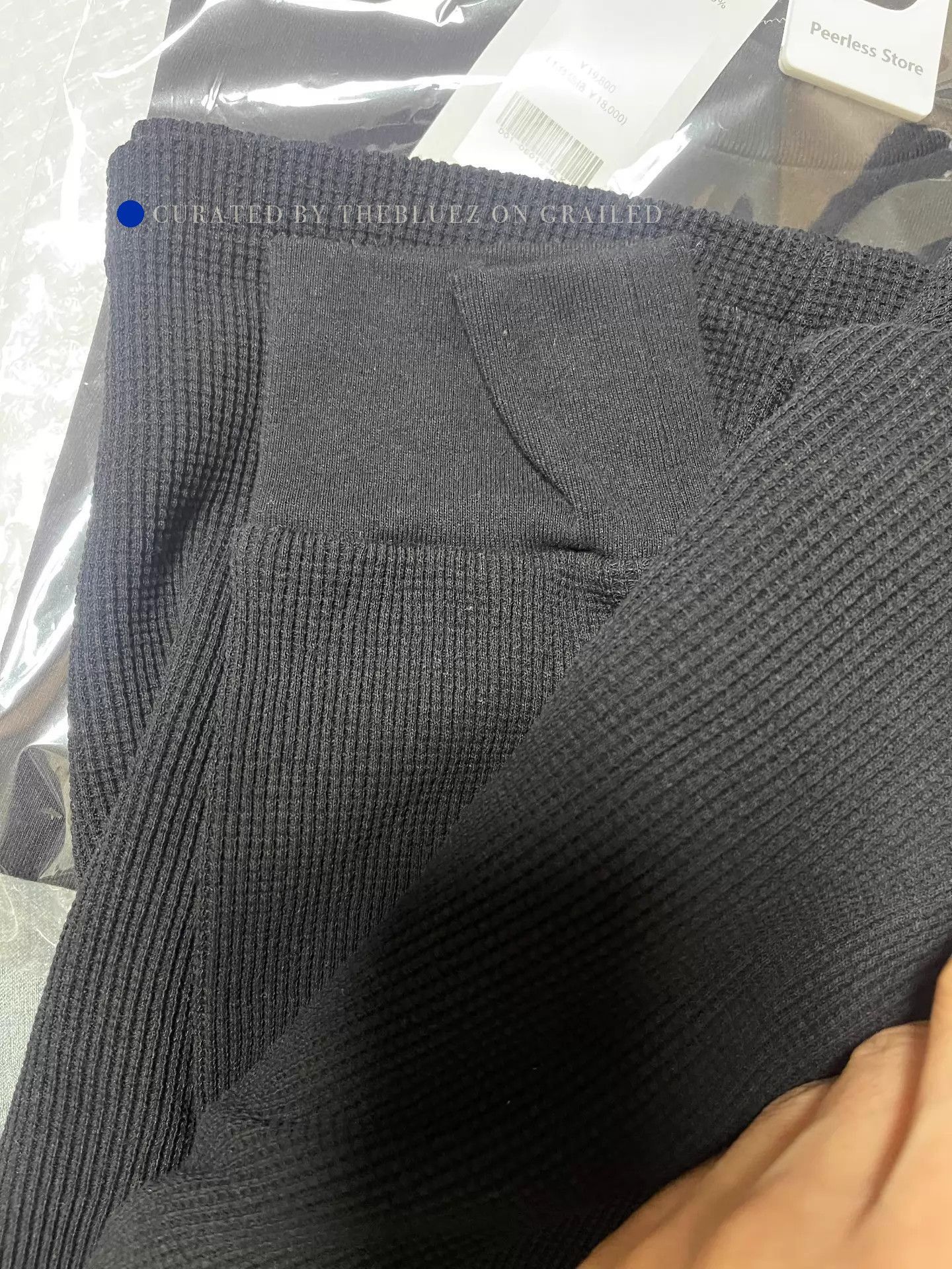 Comoli Comoli Waffle Knit Hoodie in Black Size US L / EU 52-54 / 3 - 3 Thumbnail
