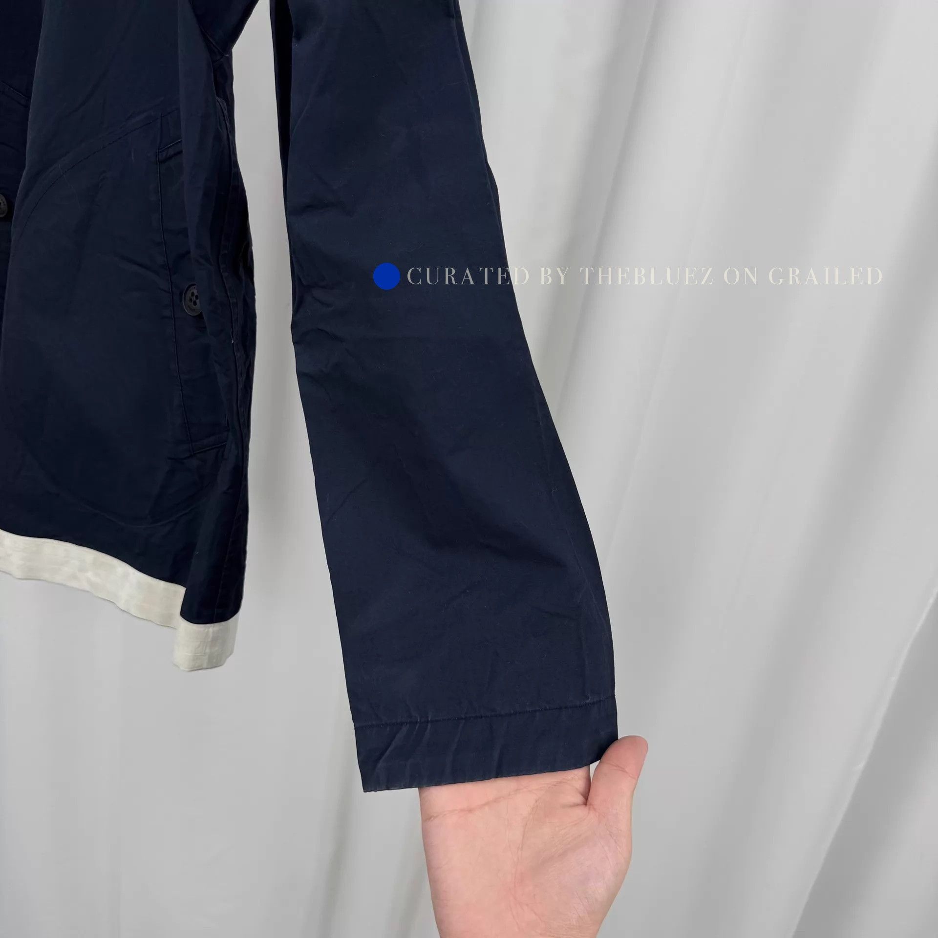 Burberry Navy Blue Trench Coat in Size L Size US L / EU 52-54 / 3 - 4 Thumbnail