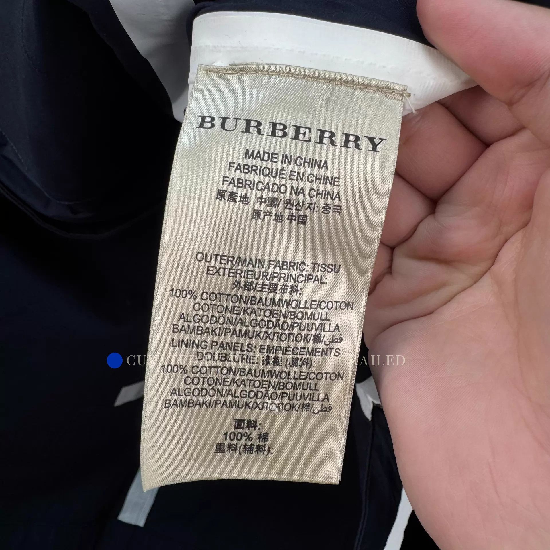 Burberry Navy Blue Trench Coat in Size L Size US L / EU 52-54 / 3 - 6 Thumbnail