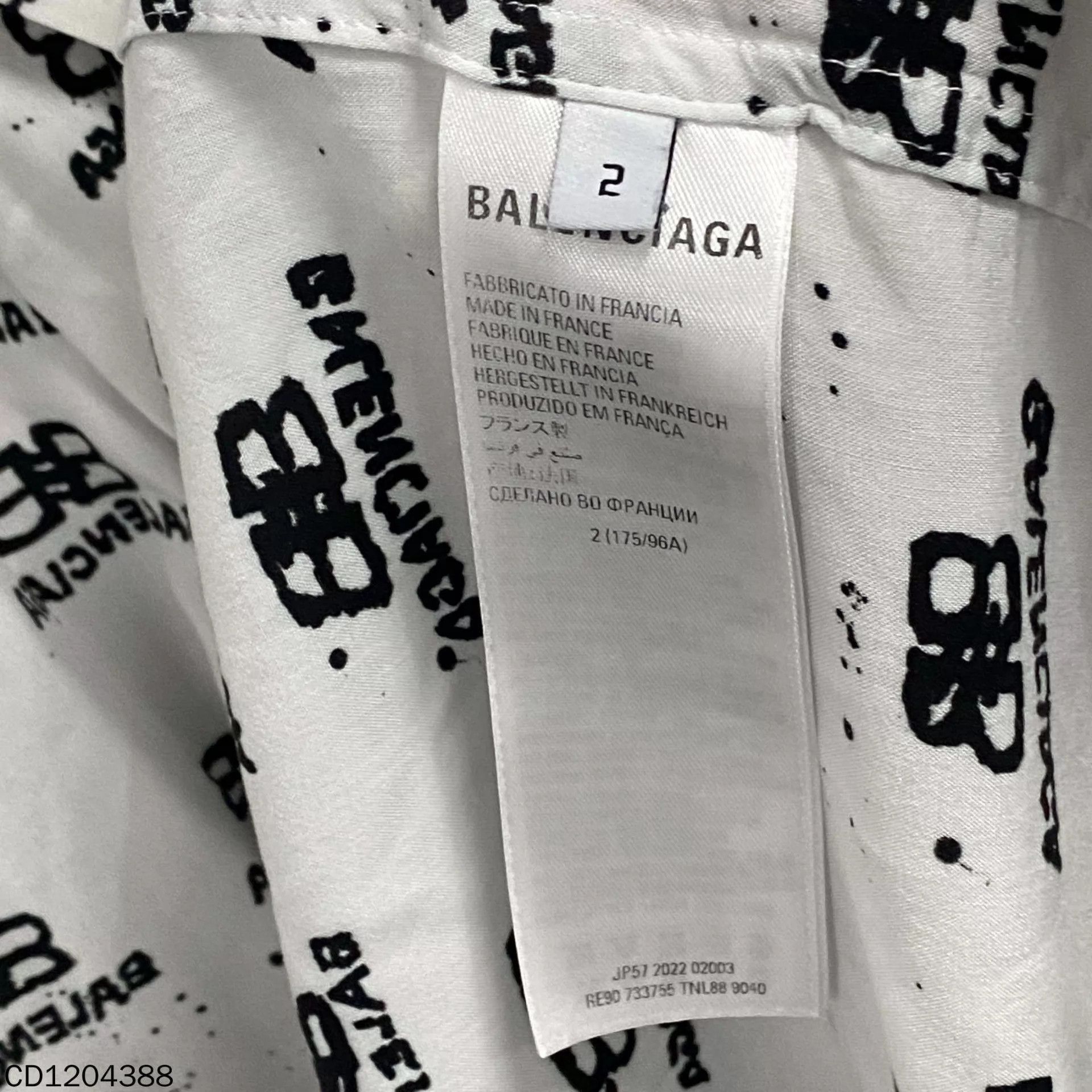 Balenciaga Unique Multi-Colored Graffiti Long Sleeve Shirt Size US M / EU 48-50 / 2 - 6 Thumbnail