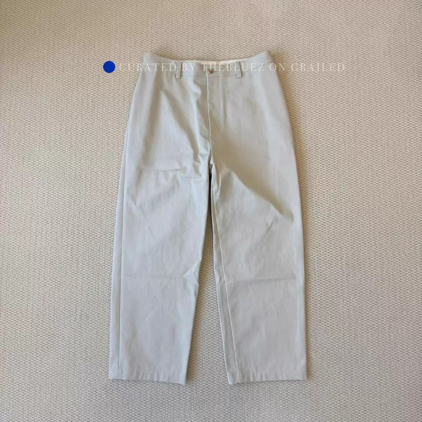 A.PRESSE Black Wide-Tapered Chino with Brass Zipper Size US 32 / EU 48 - 2 Thumbnail