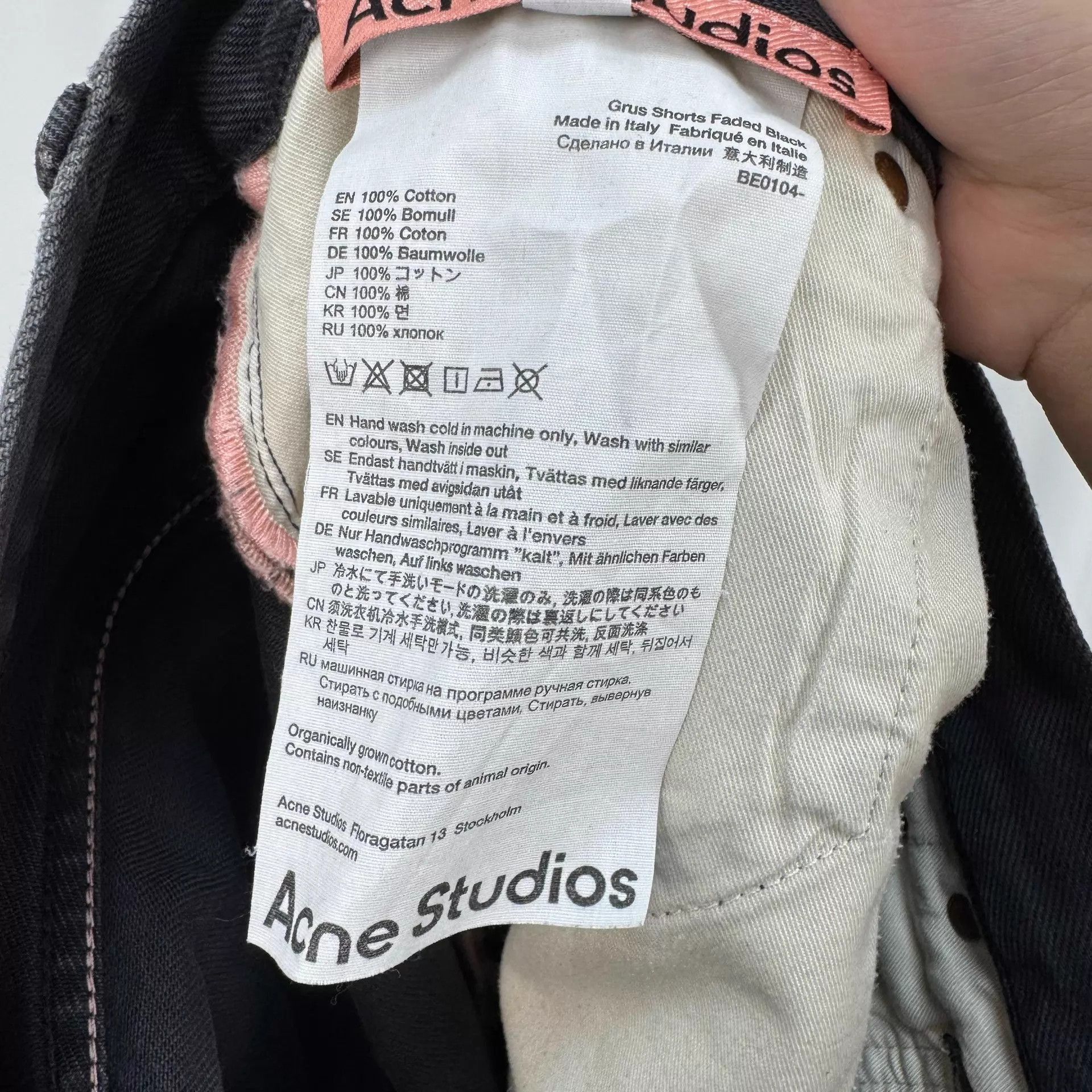Acne Studios Black Washed Leather 7/8 Pants, Size 32 Size US 32 / EU 48 - 6 Thumbnail