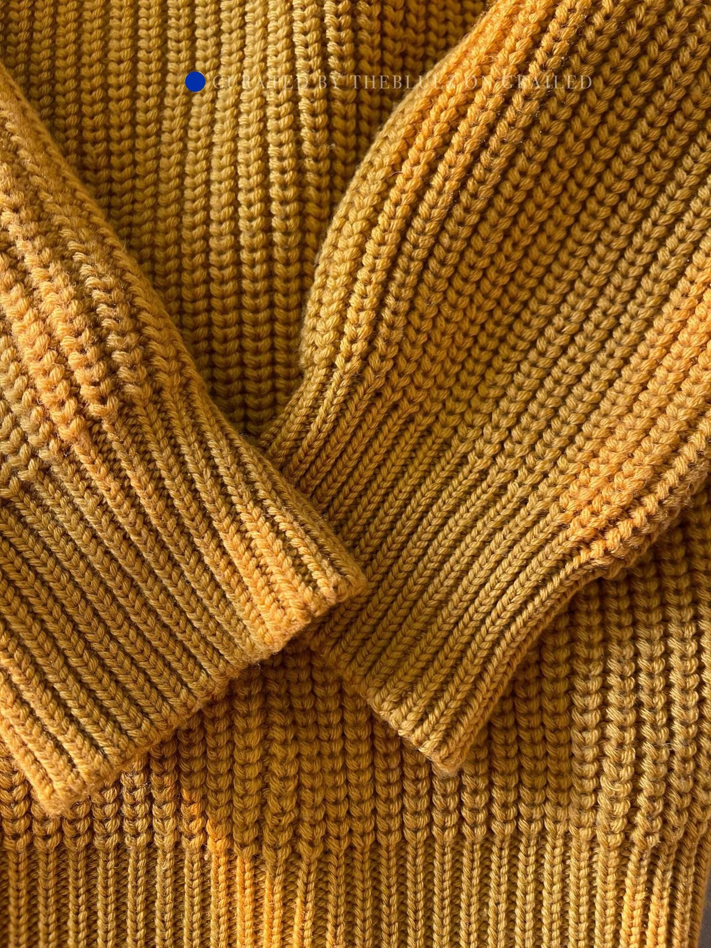Batoner Yellow Knit Zip Sweater Size US M / EU 48-50 / 2 - 5 Thumbnail