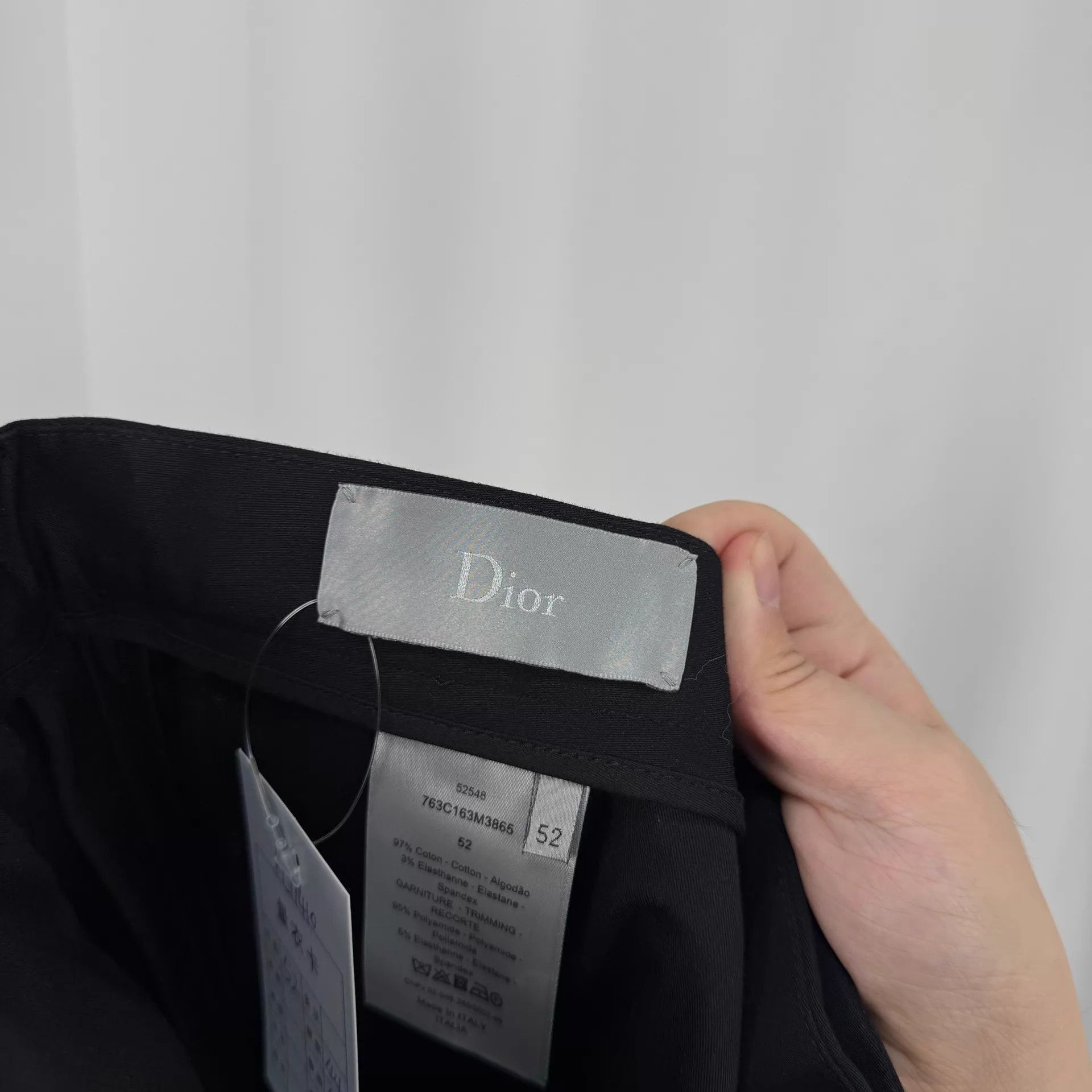 Dior Stylish Black Casual Pants with Embroidered Stripes Size US 36 / EU 52 - 6 Thumbnail