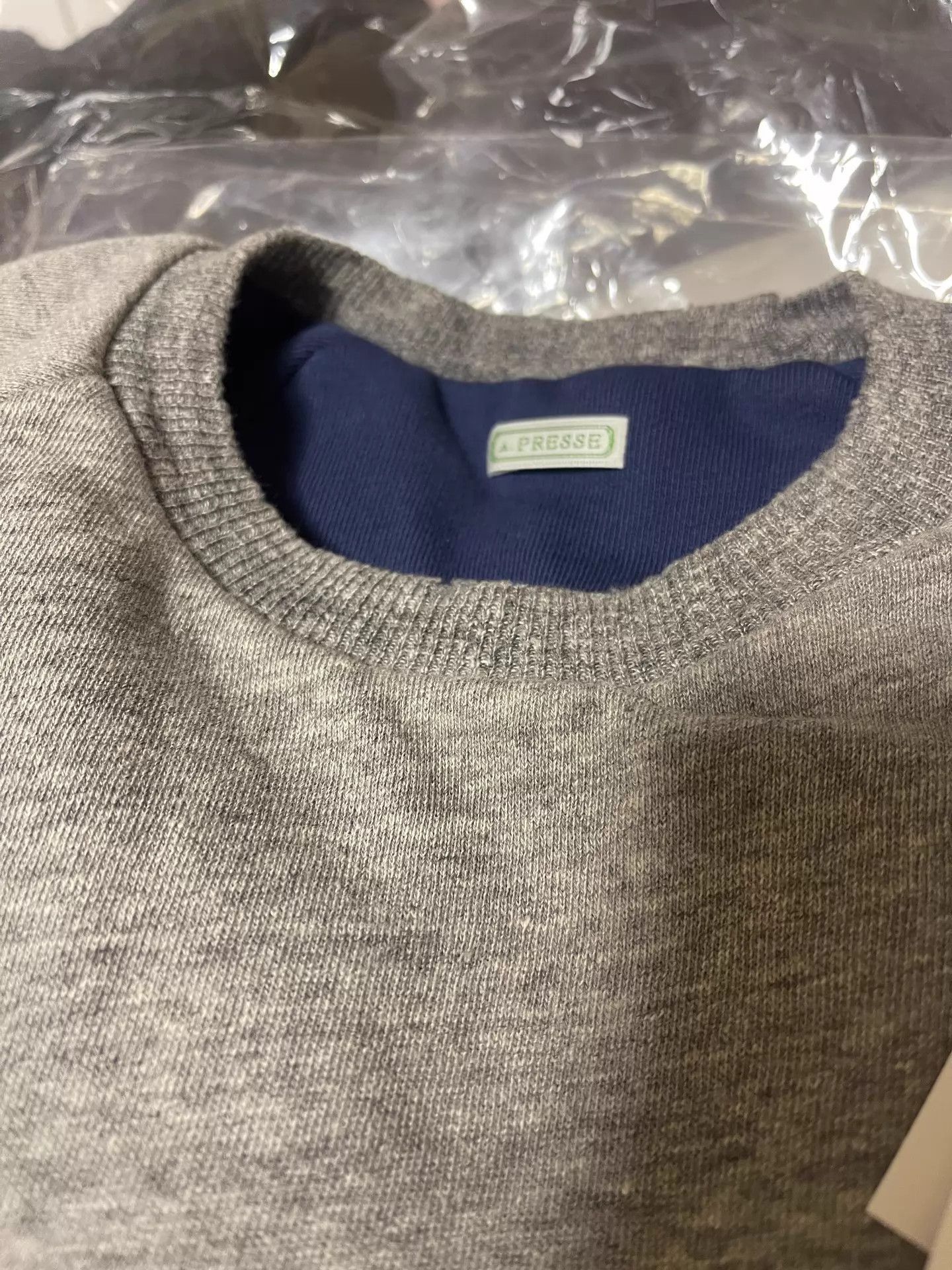 A.PRESSE Vintage Washed Reversible Sweatshirt Size US M / EU 48-50 / 2 - 2 Thumbnail