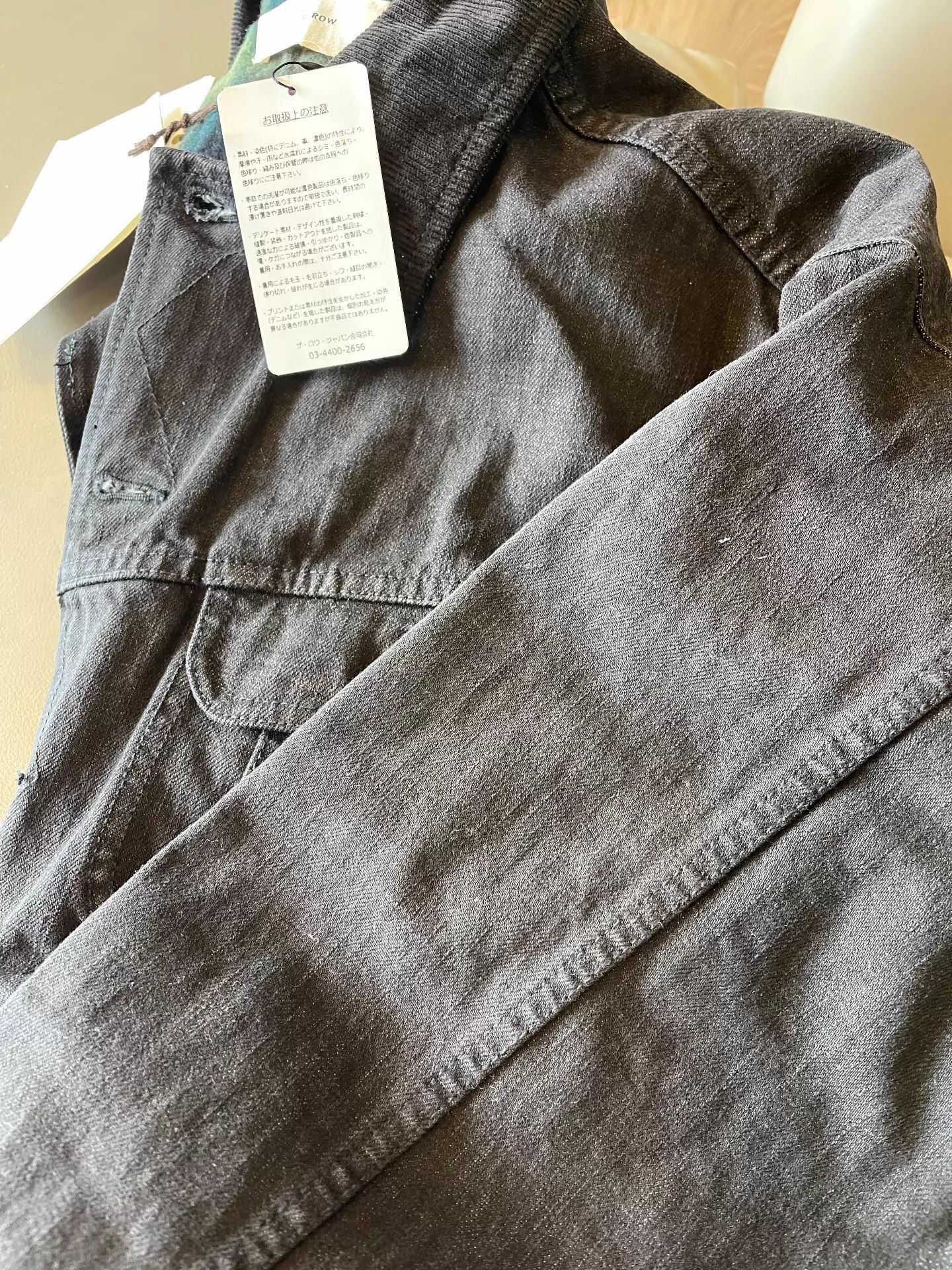The Row Washed Black Denim Jacket with Corduroy Collar Size US S / EU 44-46 / 1 - 6 Thumbnail