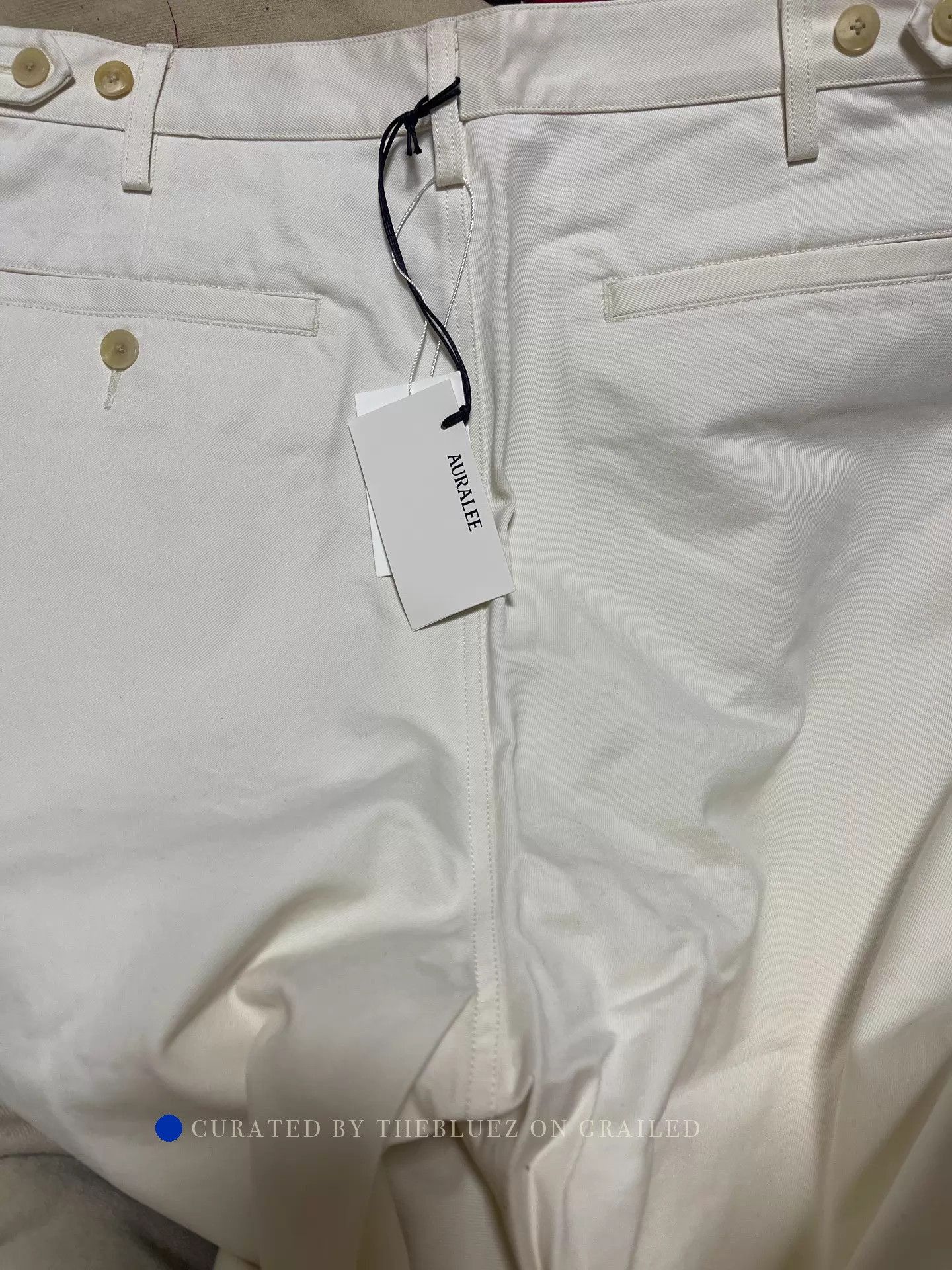 Auralee Washed Finx Chino in White Size US 36 / EU 52 - 4 Thumbnail