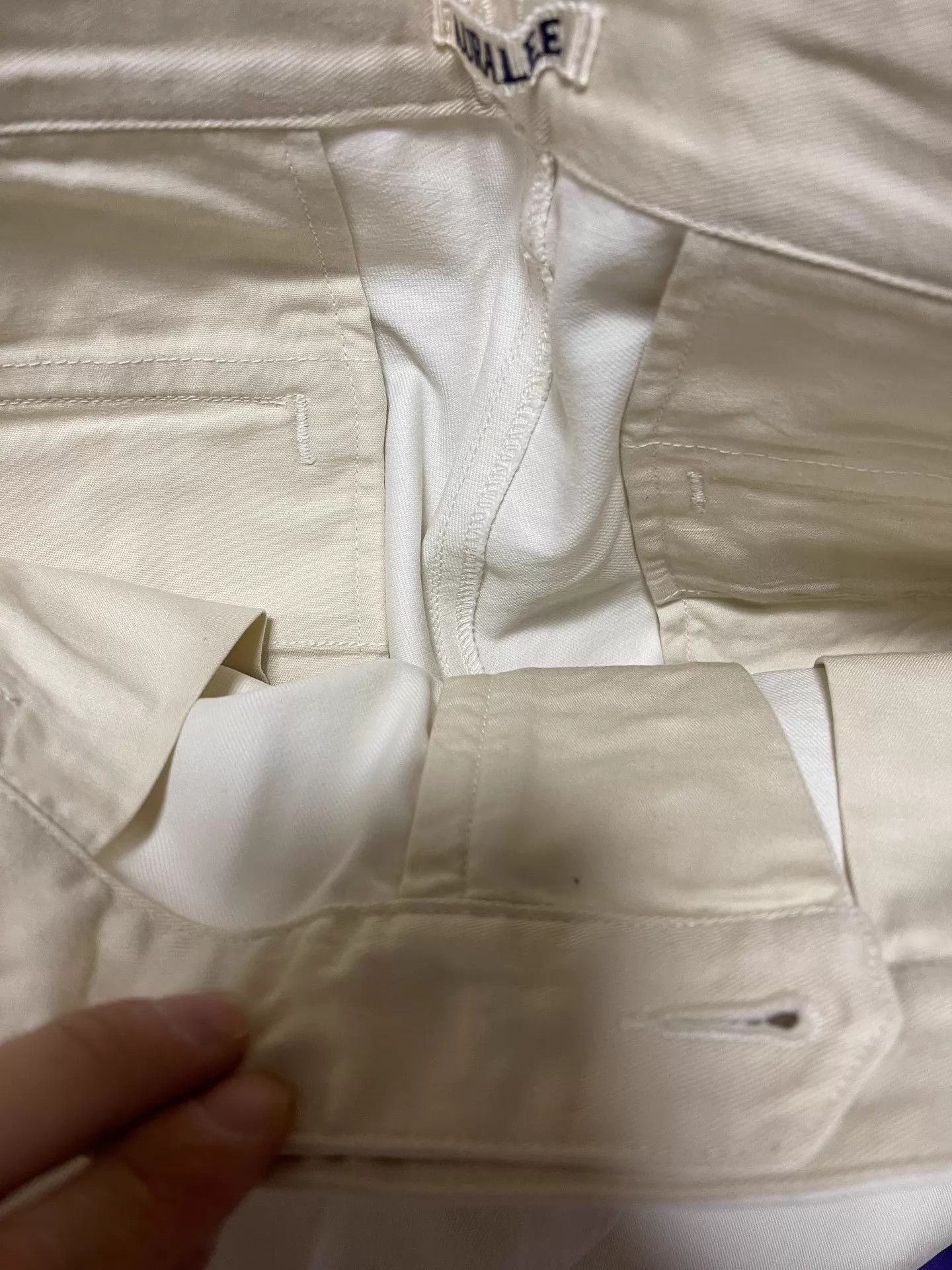 Auralee Washed Finx Chino in White Size US 36 / EU 52 - 8 Thumbnail