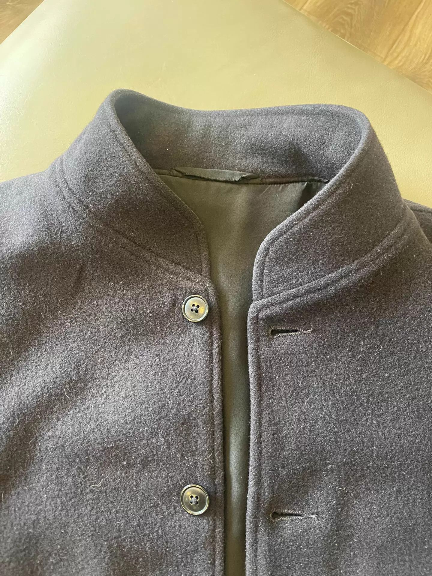 Comoli Classic Black Bomber Jacket with Wool Silk Lining Size US M / EU 48-50 / 2 - 2 Thumbnail