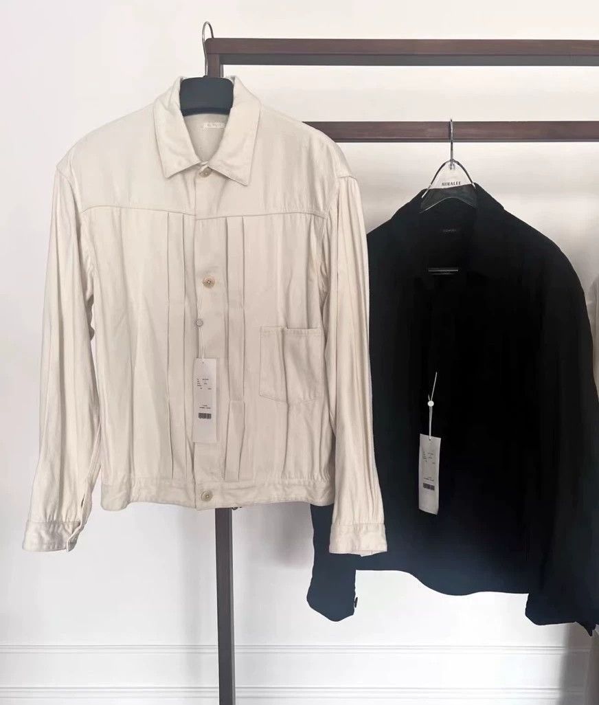Comoli Rare Silk Napped White Jacket Size US M / EU 48-50 / 2 - 8 Thumbnail
